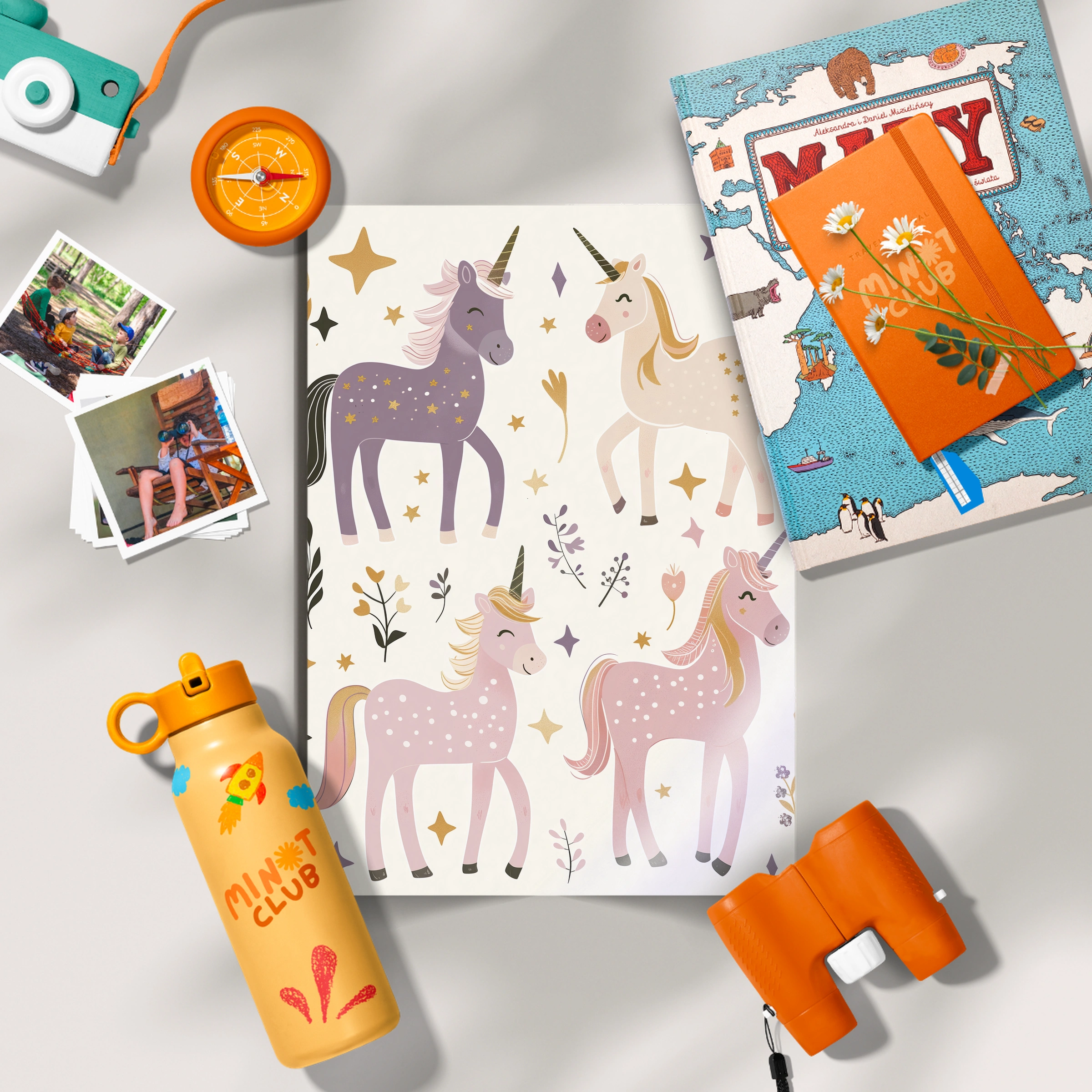 Unicorn Pattern Nursery Print