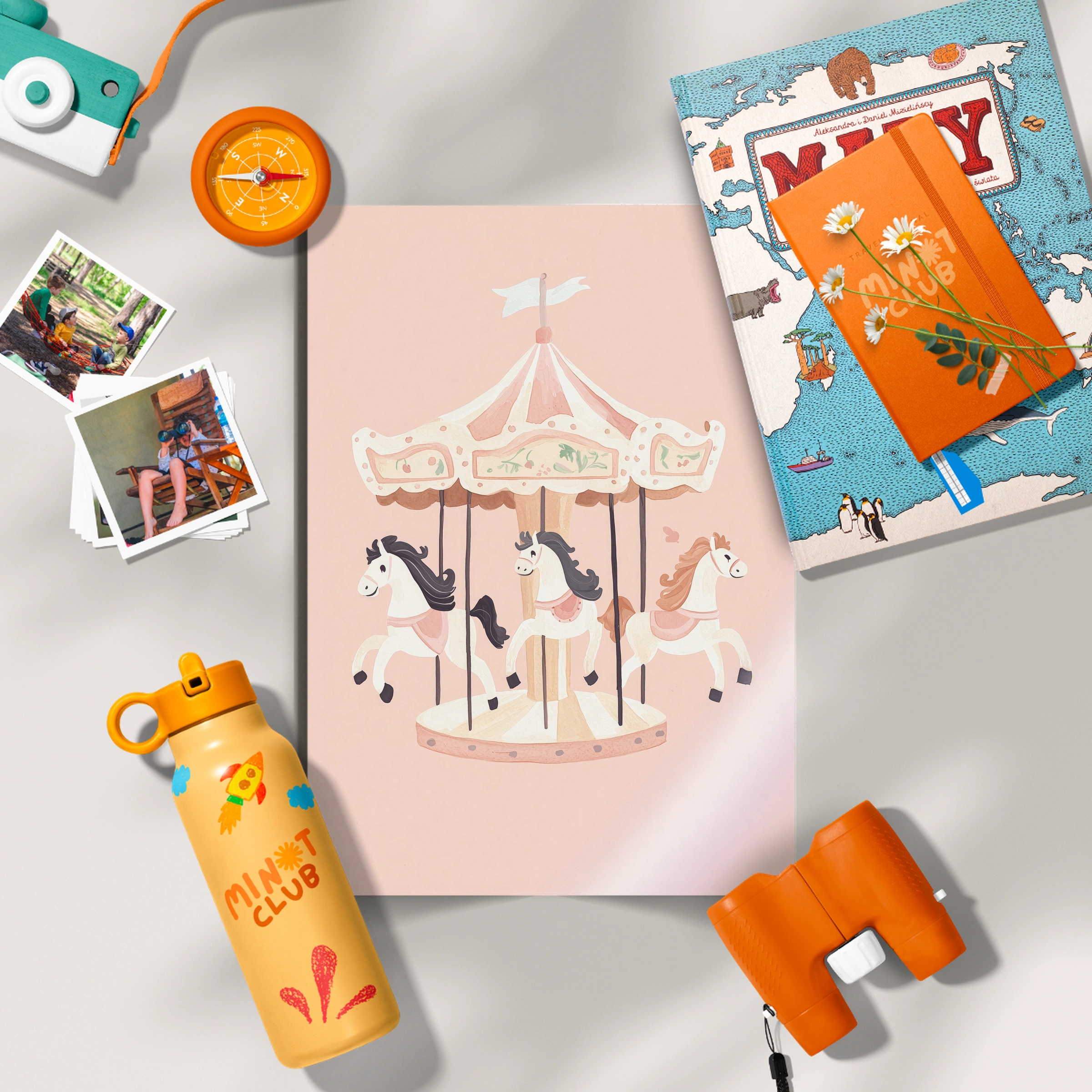 Vintage Carousel Nursery Print