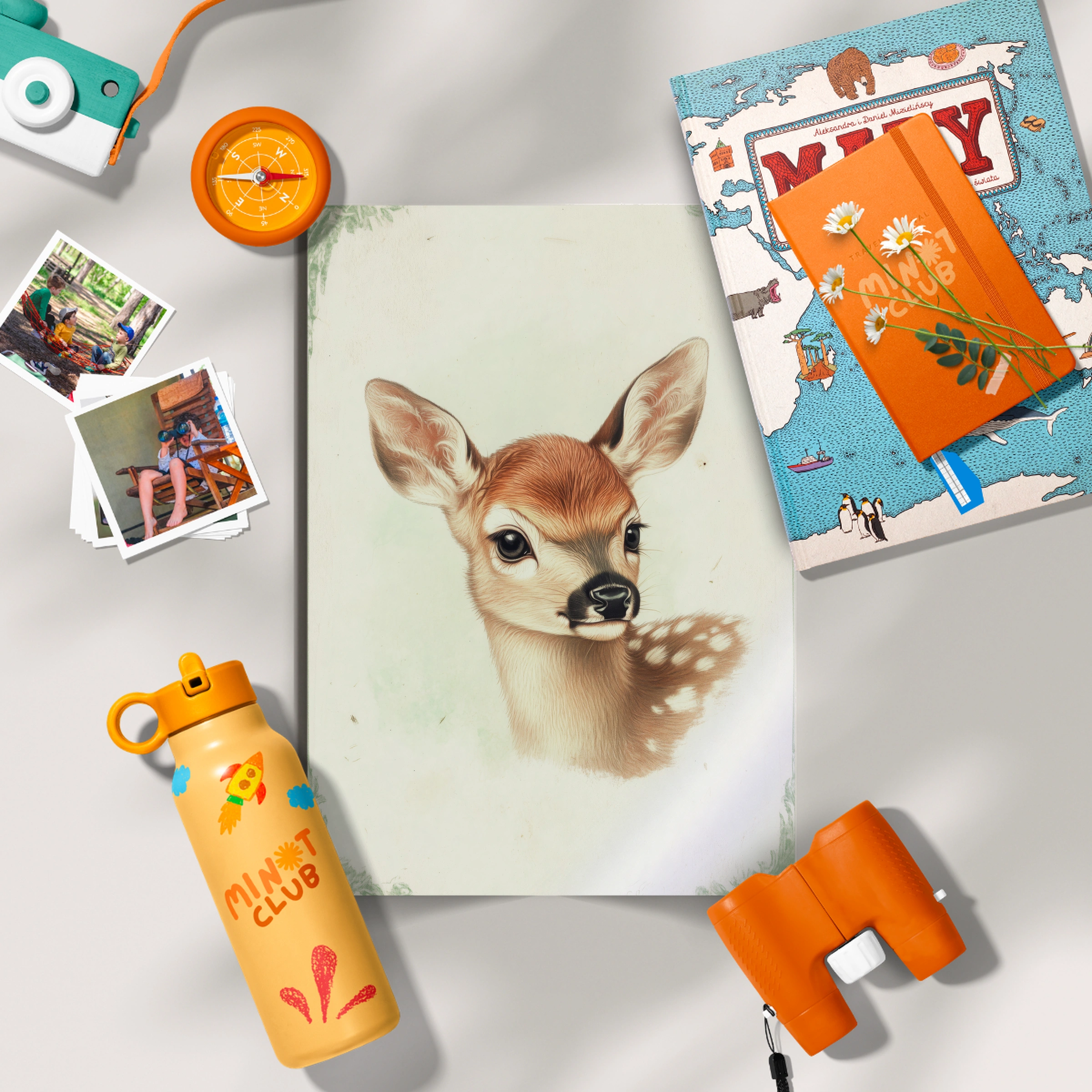 Vintage Fawn Nursery Print