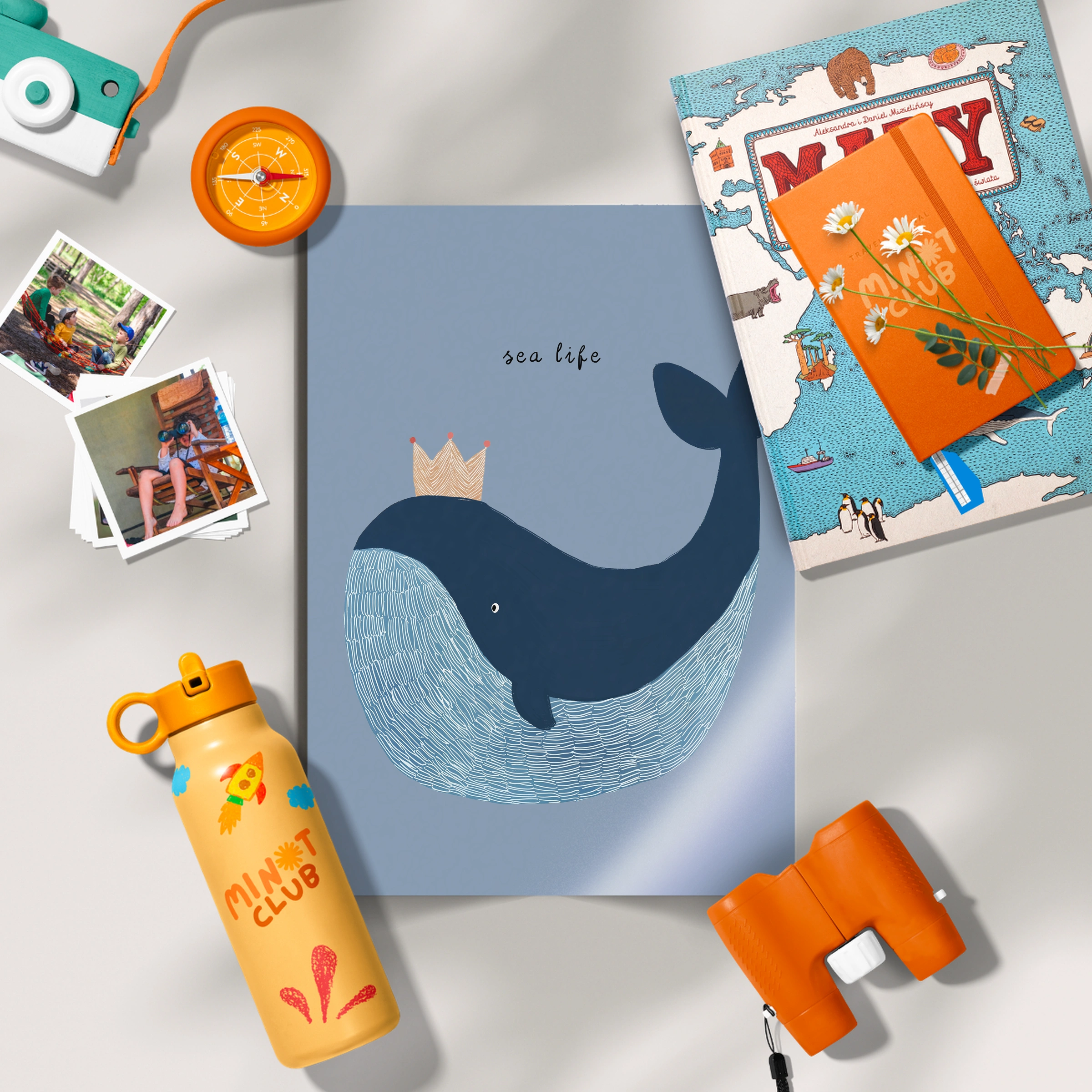 We Love You Whale Nursery Print
