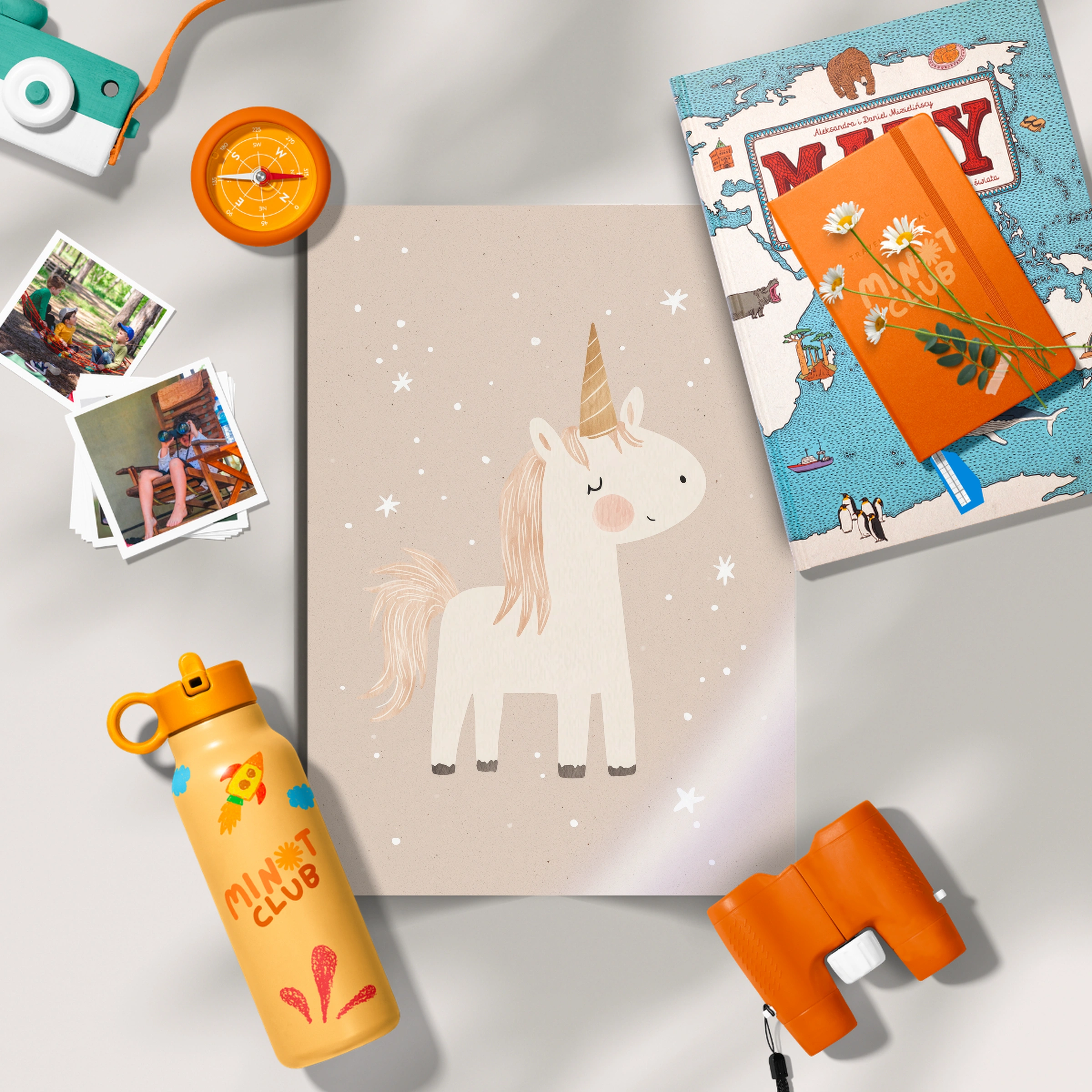Whimsical Unicorn Nursery Print