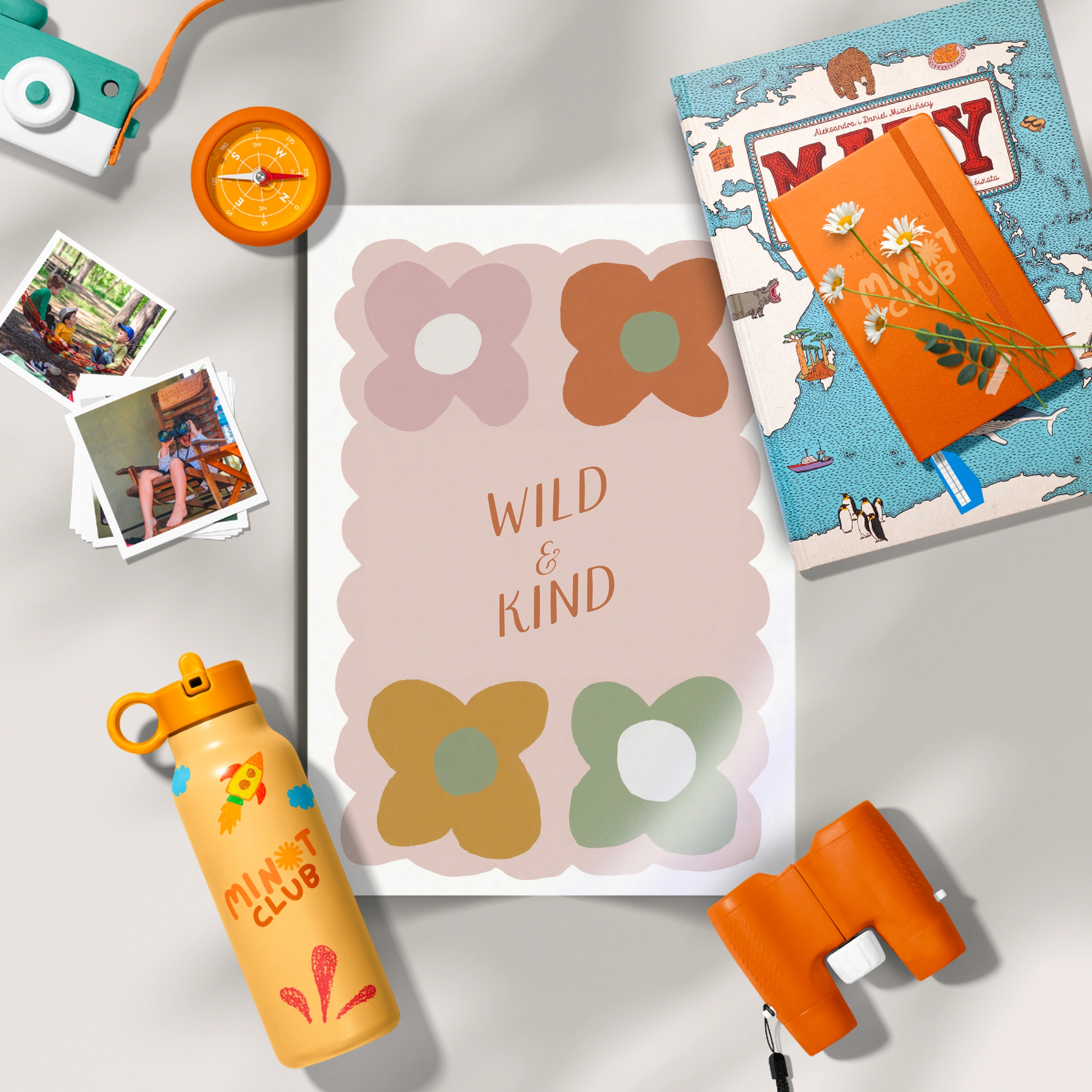 Wild and Kind Nursery Print