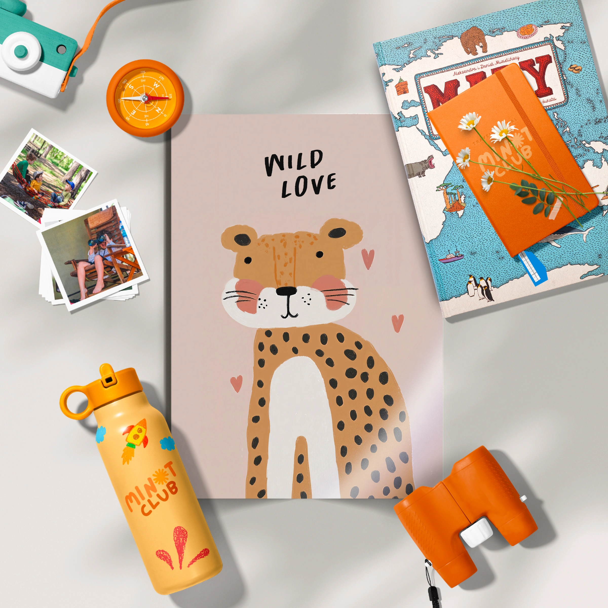 Wild Love Cheetah Nursery Print