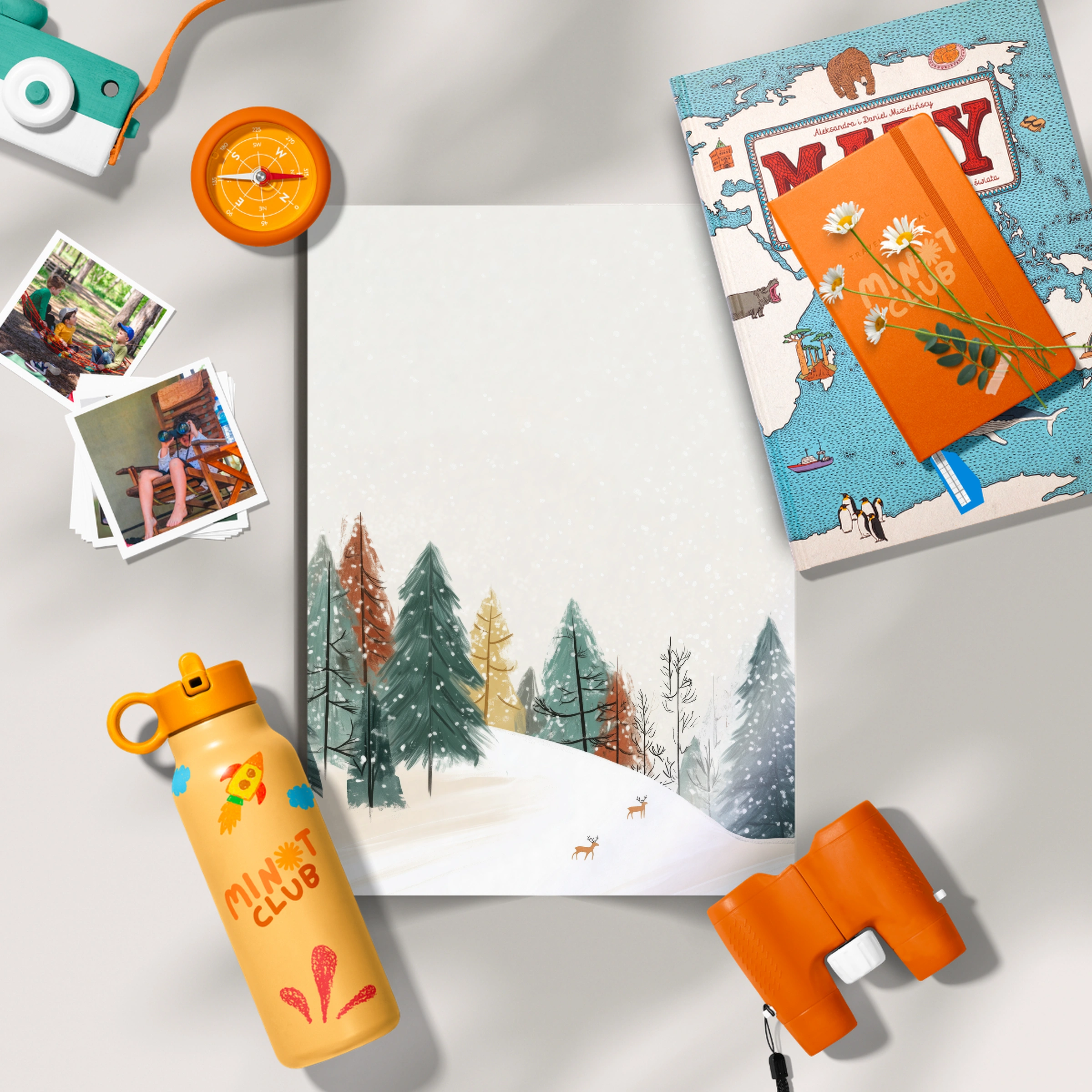 Winter Trees Christmas Print