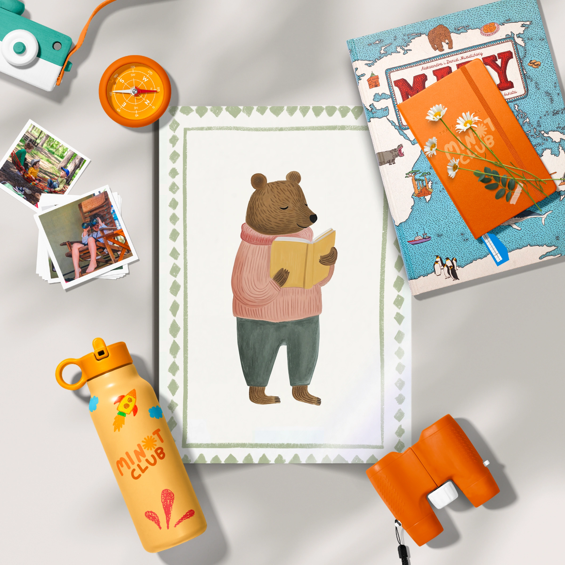 Woodland Bear Nursery Print
