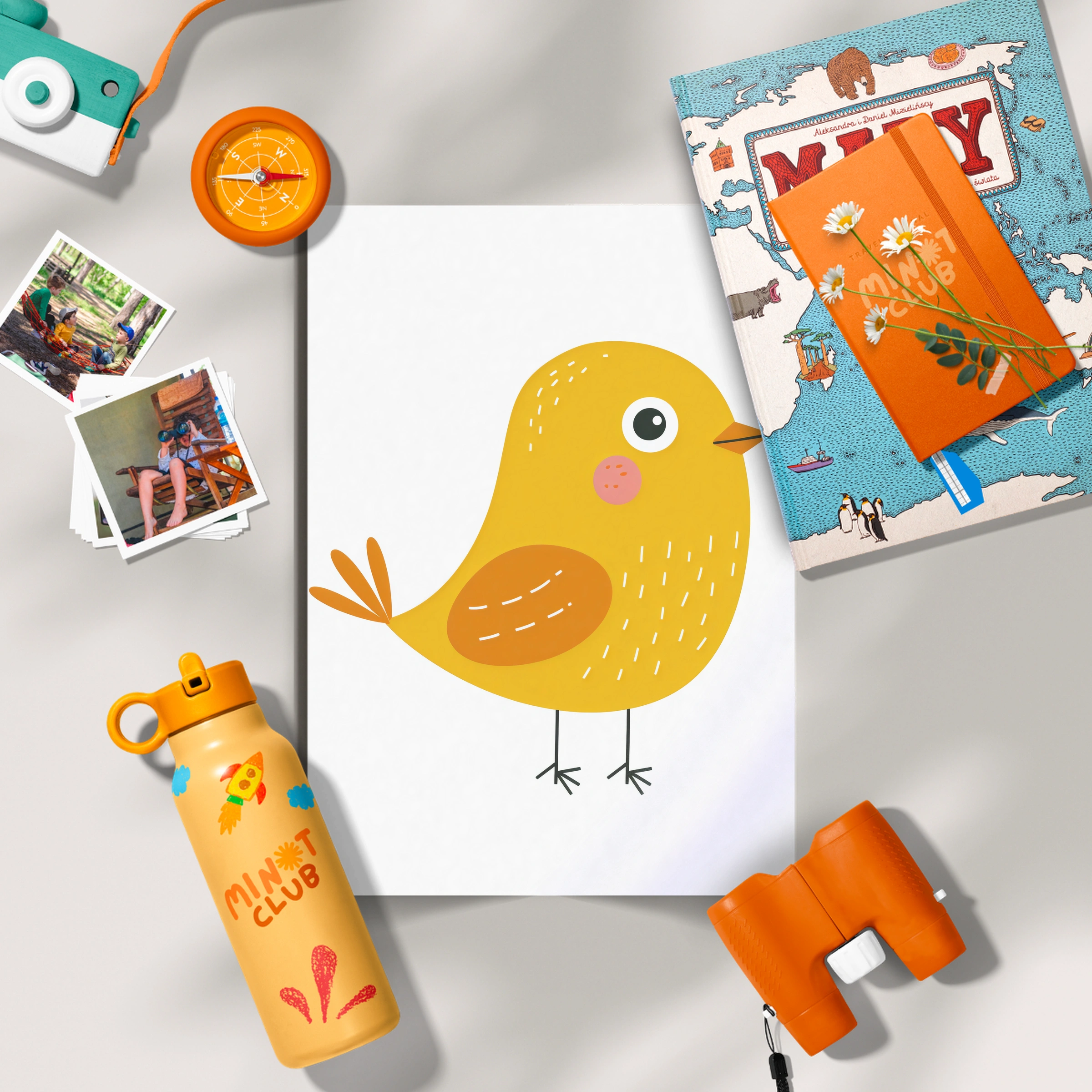 Yellow Bird Nursery Print