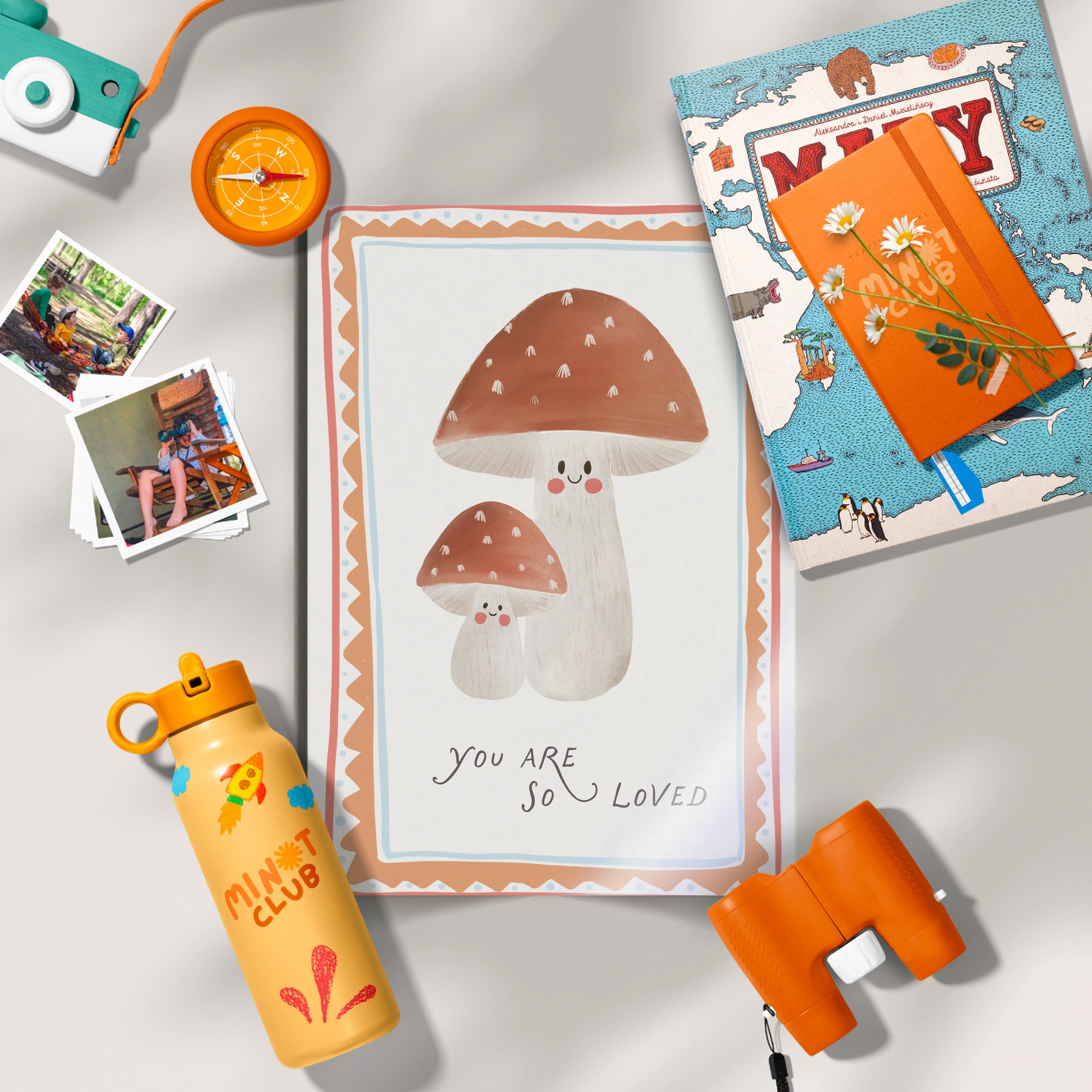 You Are So Loved Toadstool Nursery Print