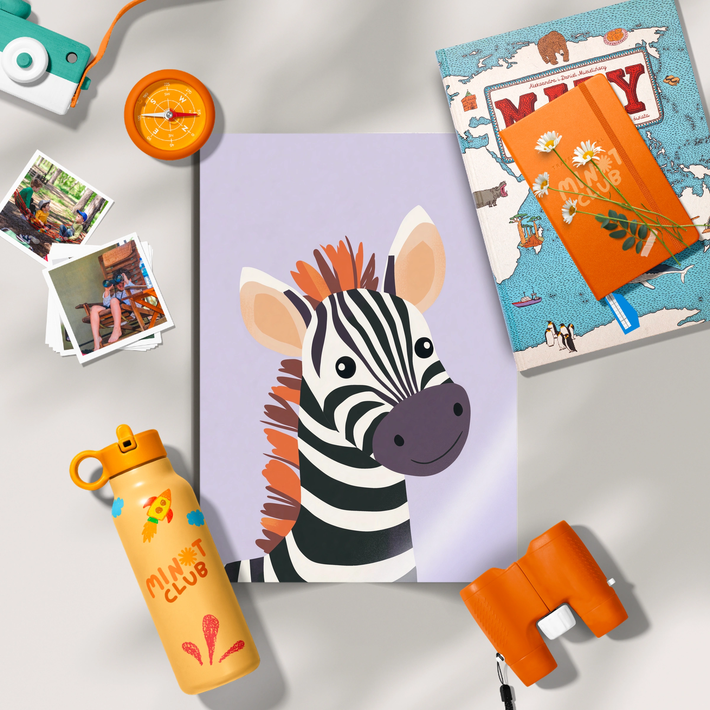 Zebra Foal Nursery Print
