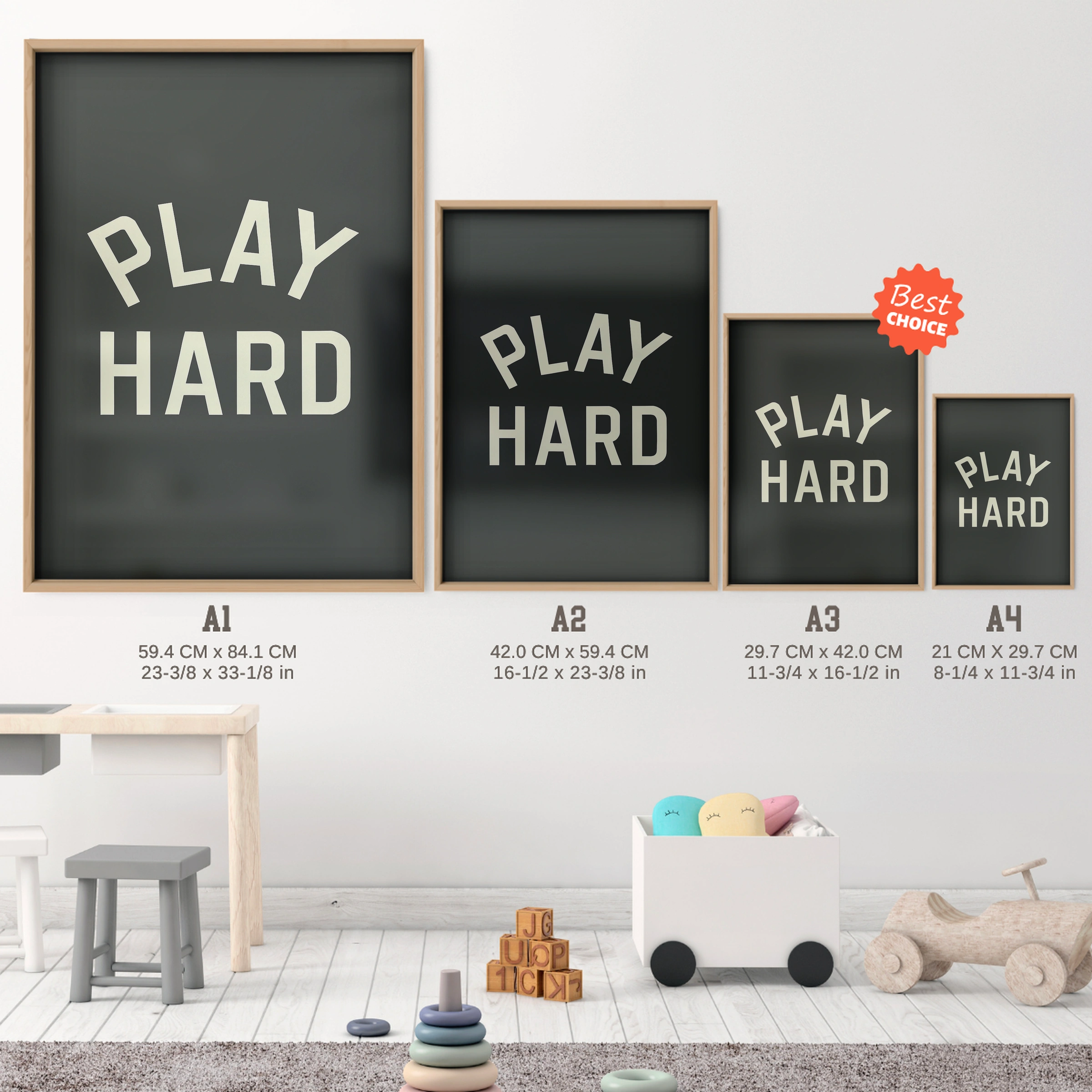 This Kid Is Awesome Two Nursery Print - size guide A4 A3 A2 A1 nursery print