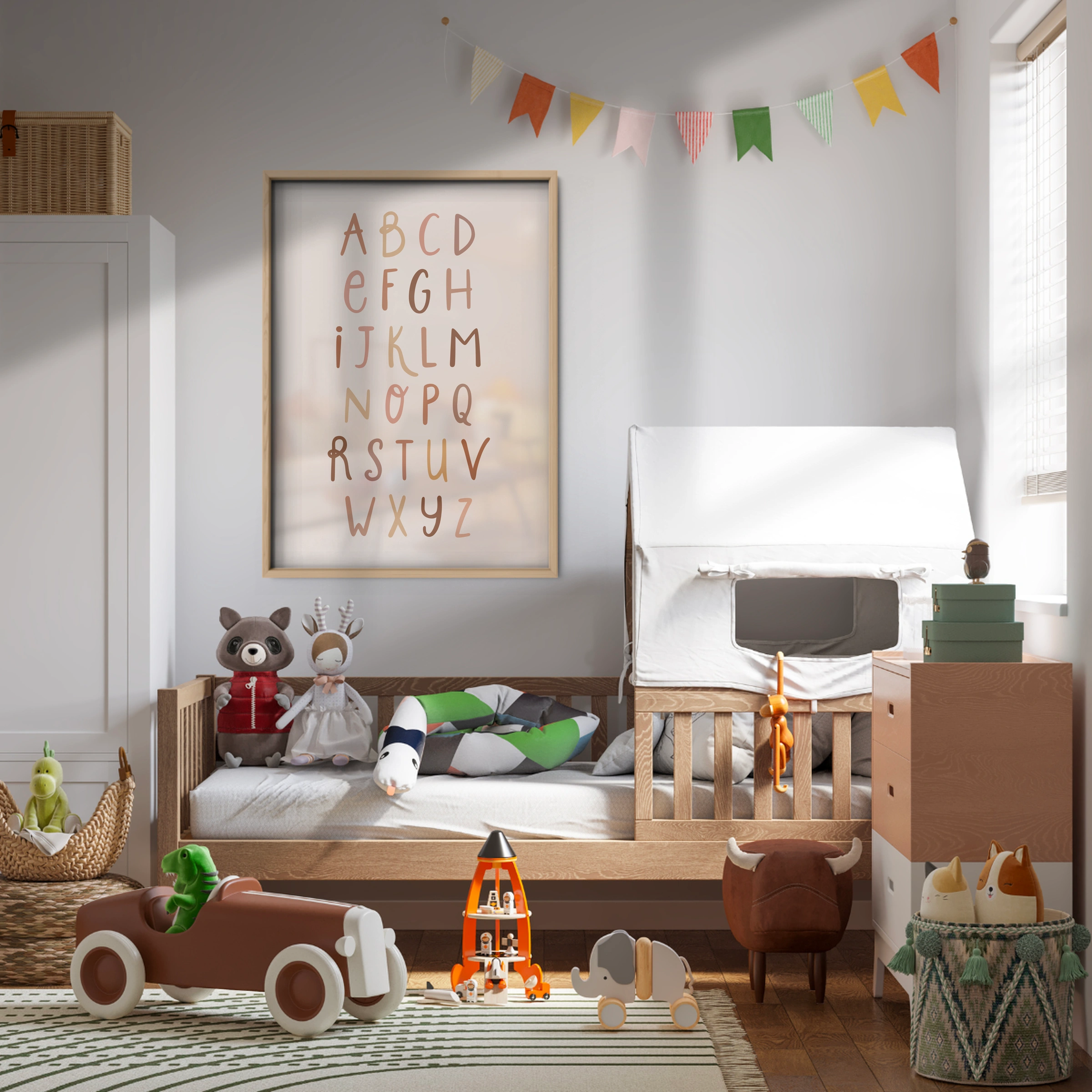 ABC Alphabet Chart Nursery Print