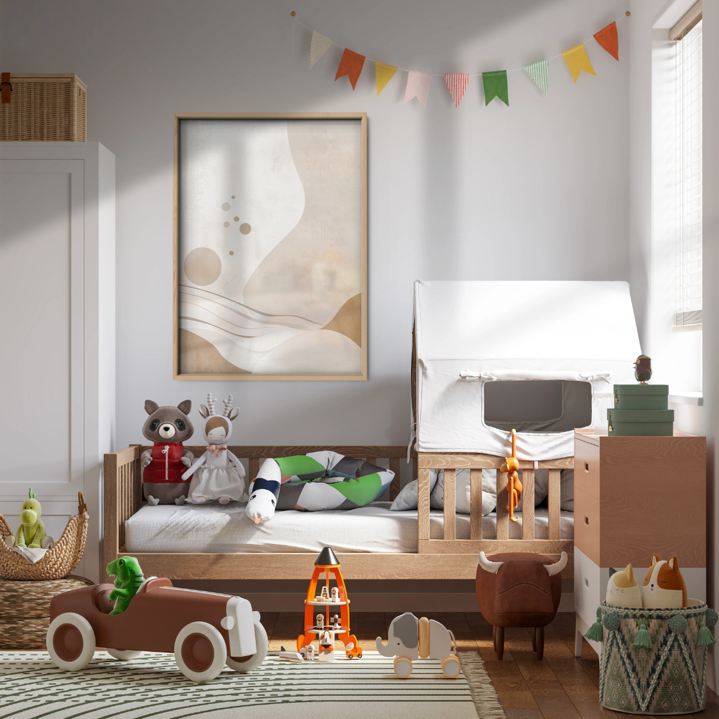 Abstract Shapes Nursery Print
