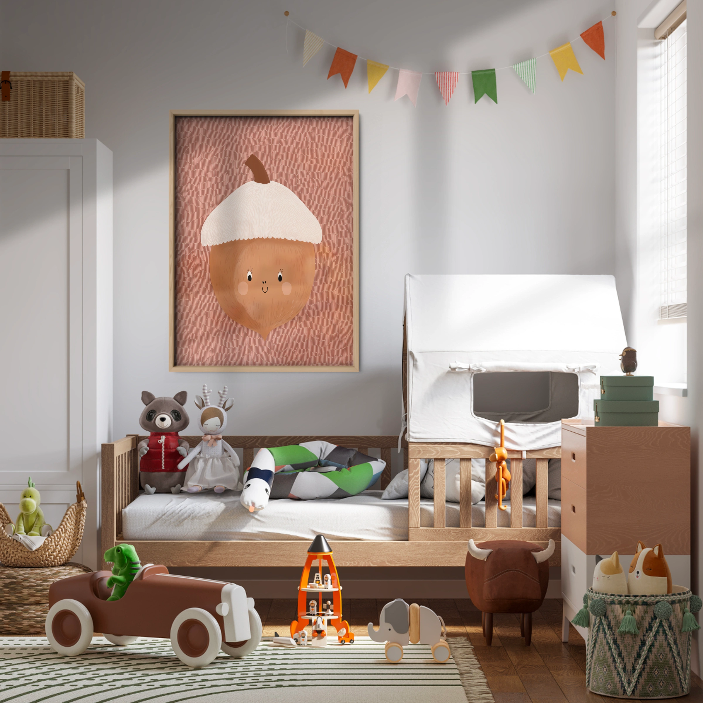 Acorn Friend Nursery Print