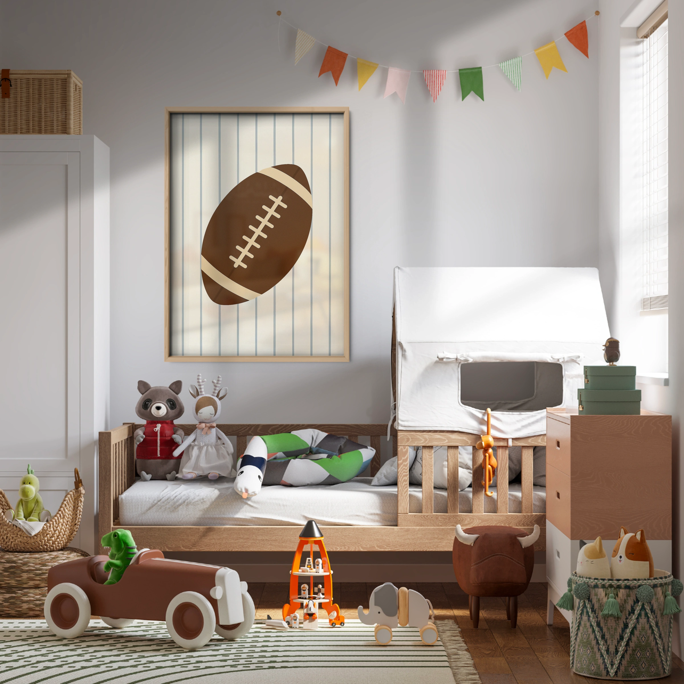 American Football Two Nursery Print