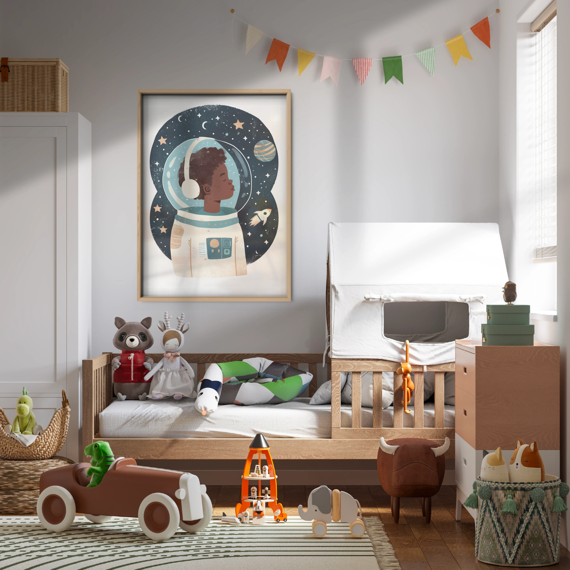 Astronaut Boy Nursery Print