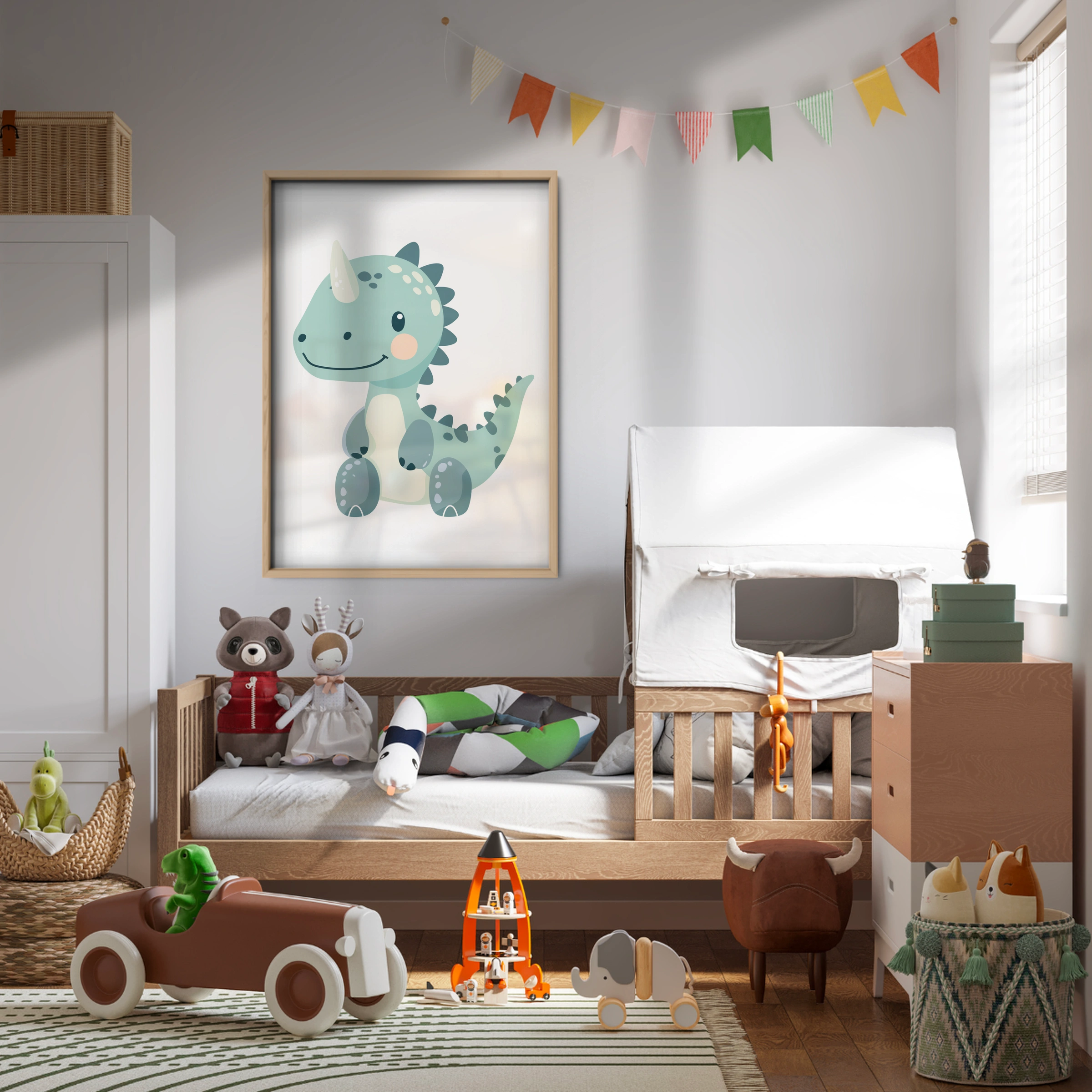 Baby Dino Nursery Print