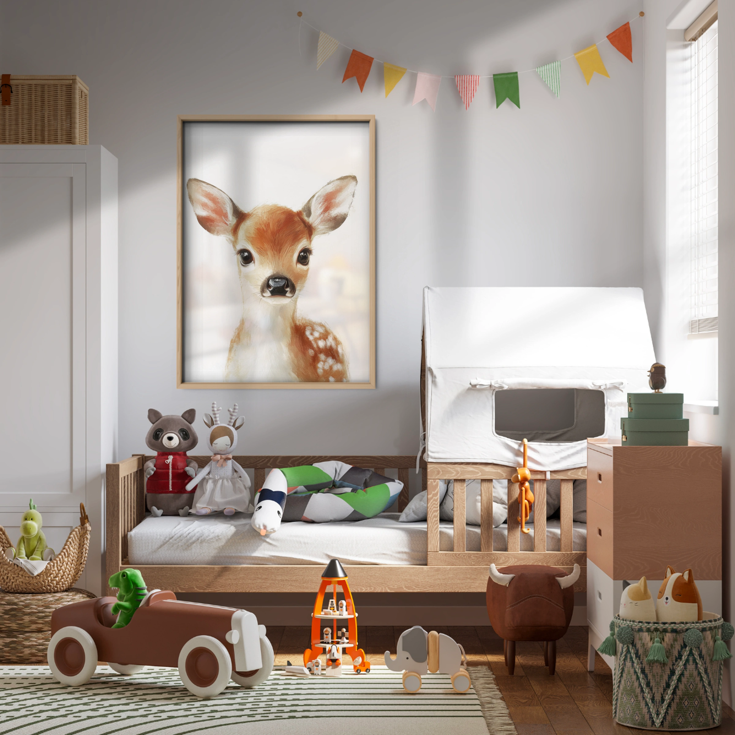 Baby Fawn Nursery Print