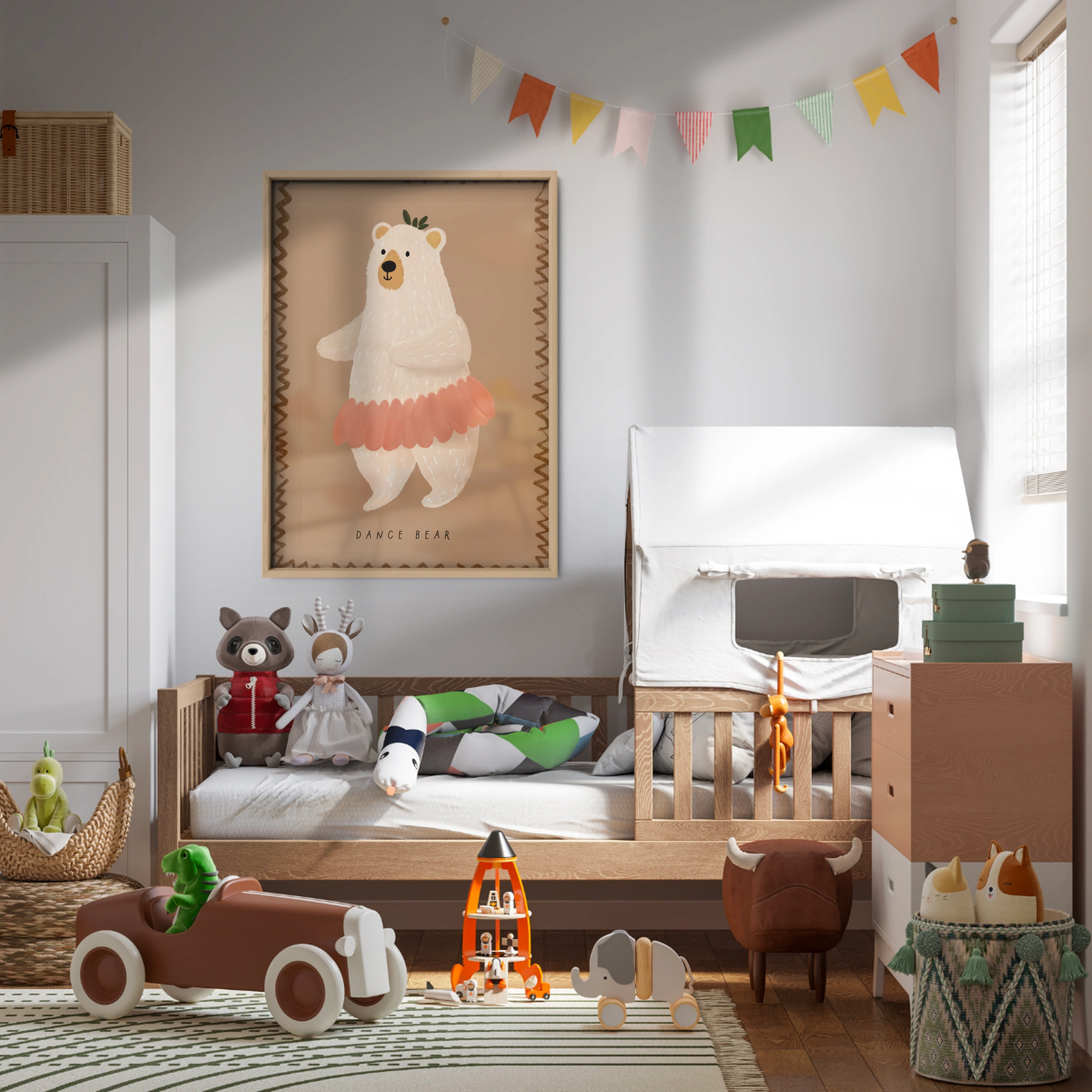 Ballerina Llama Nursery Print