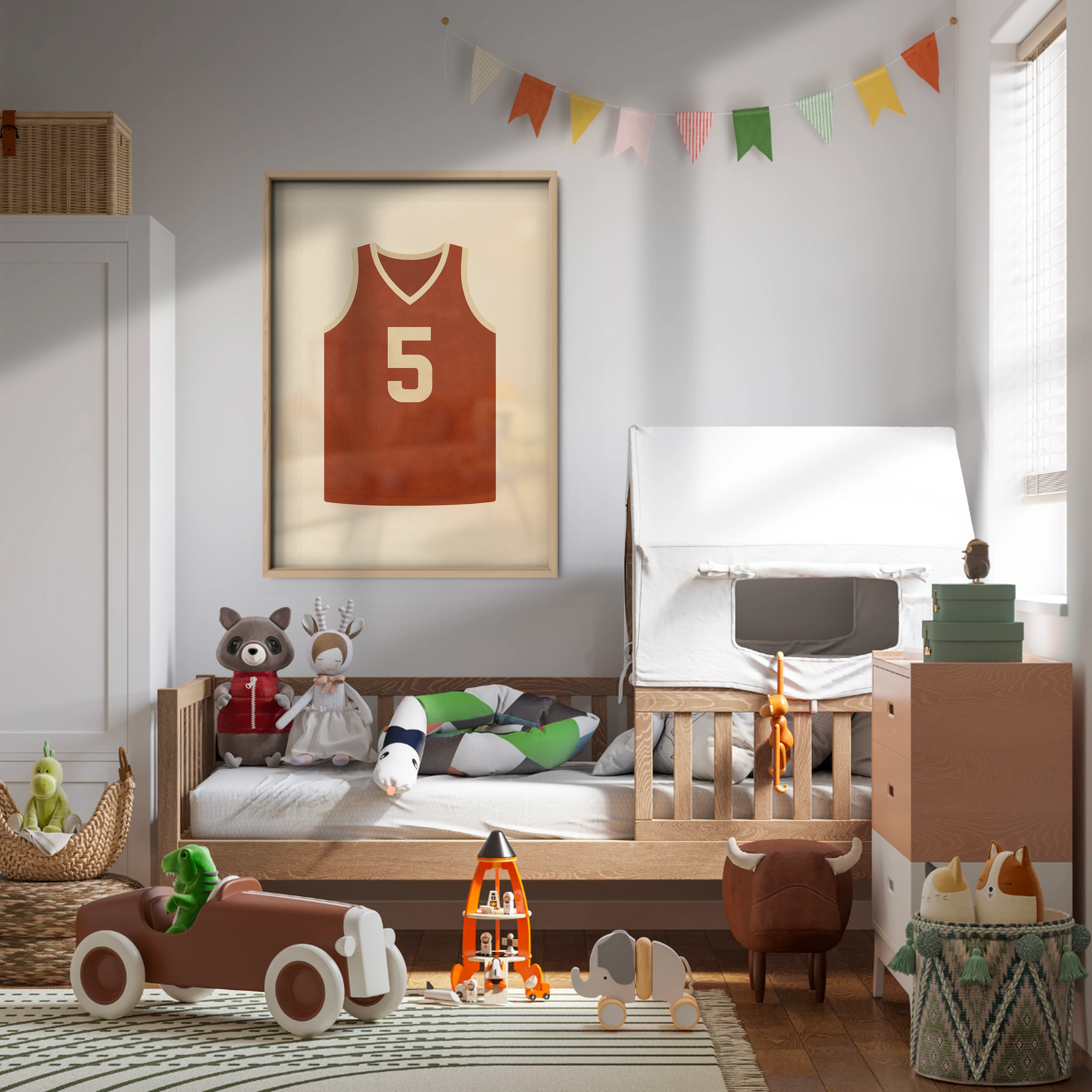 Basketball Jersey Nursery Print - kids room wall art print