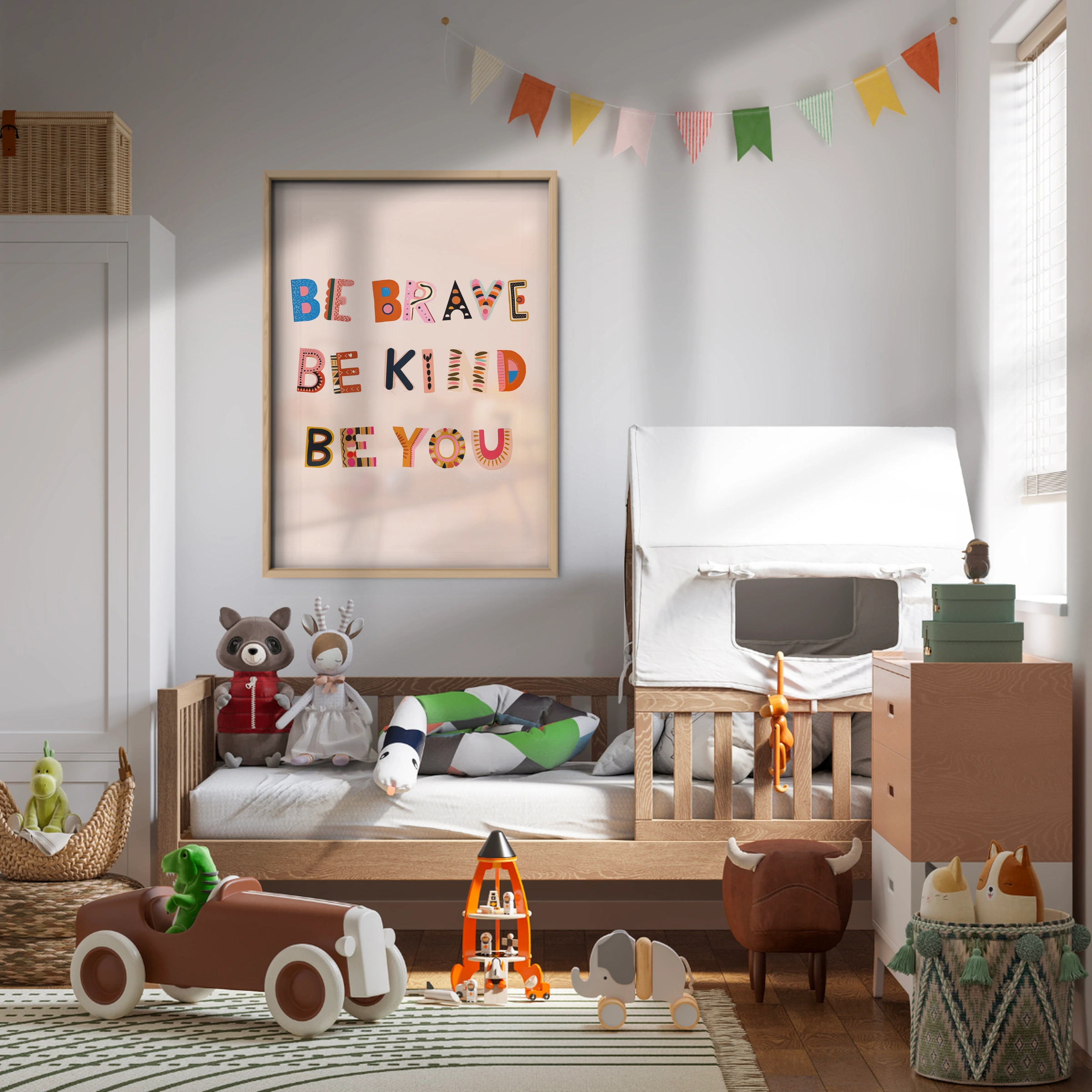 Be Brave Be Kind Be You Nursery Print