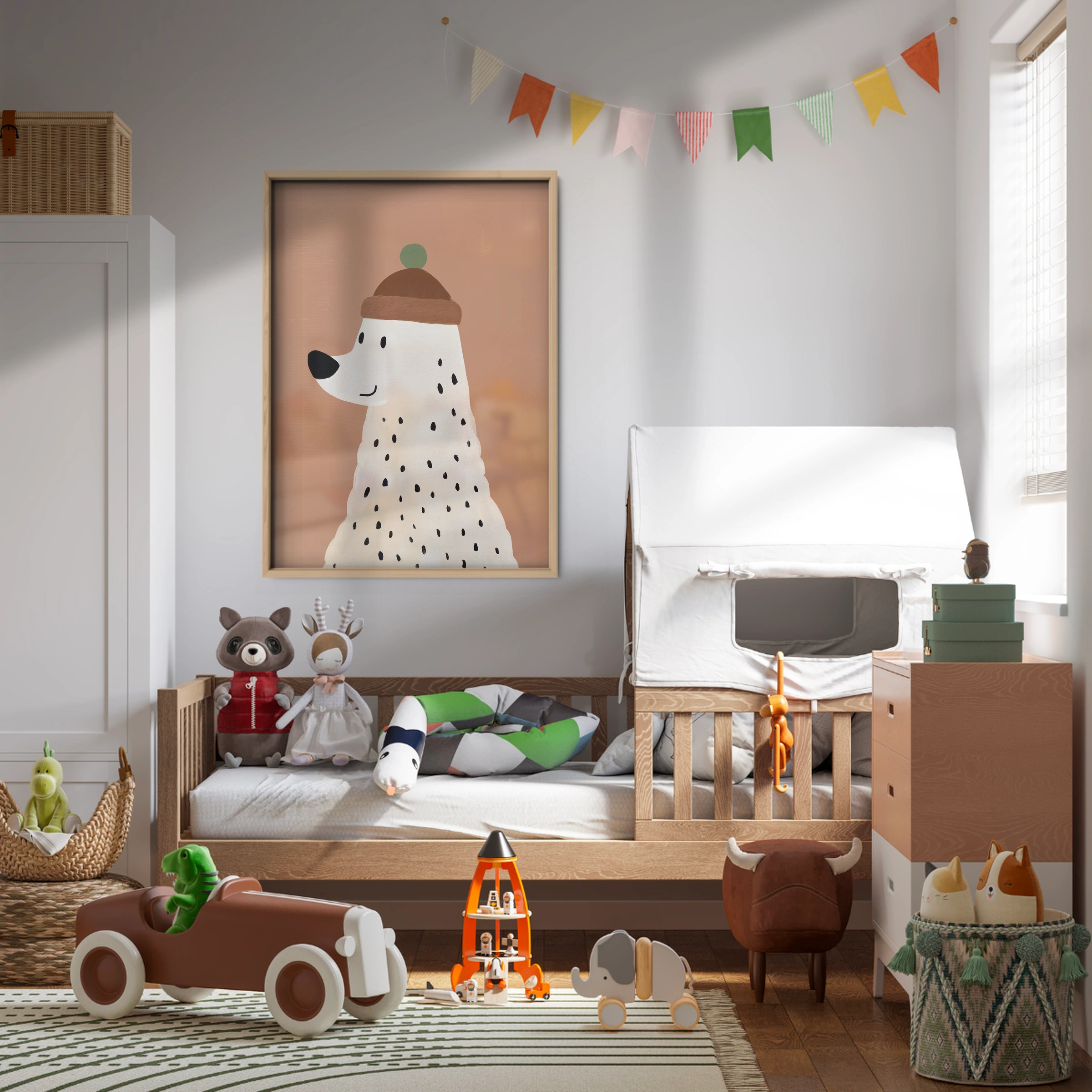 Beanie Bear Nursery Print