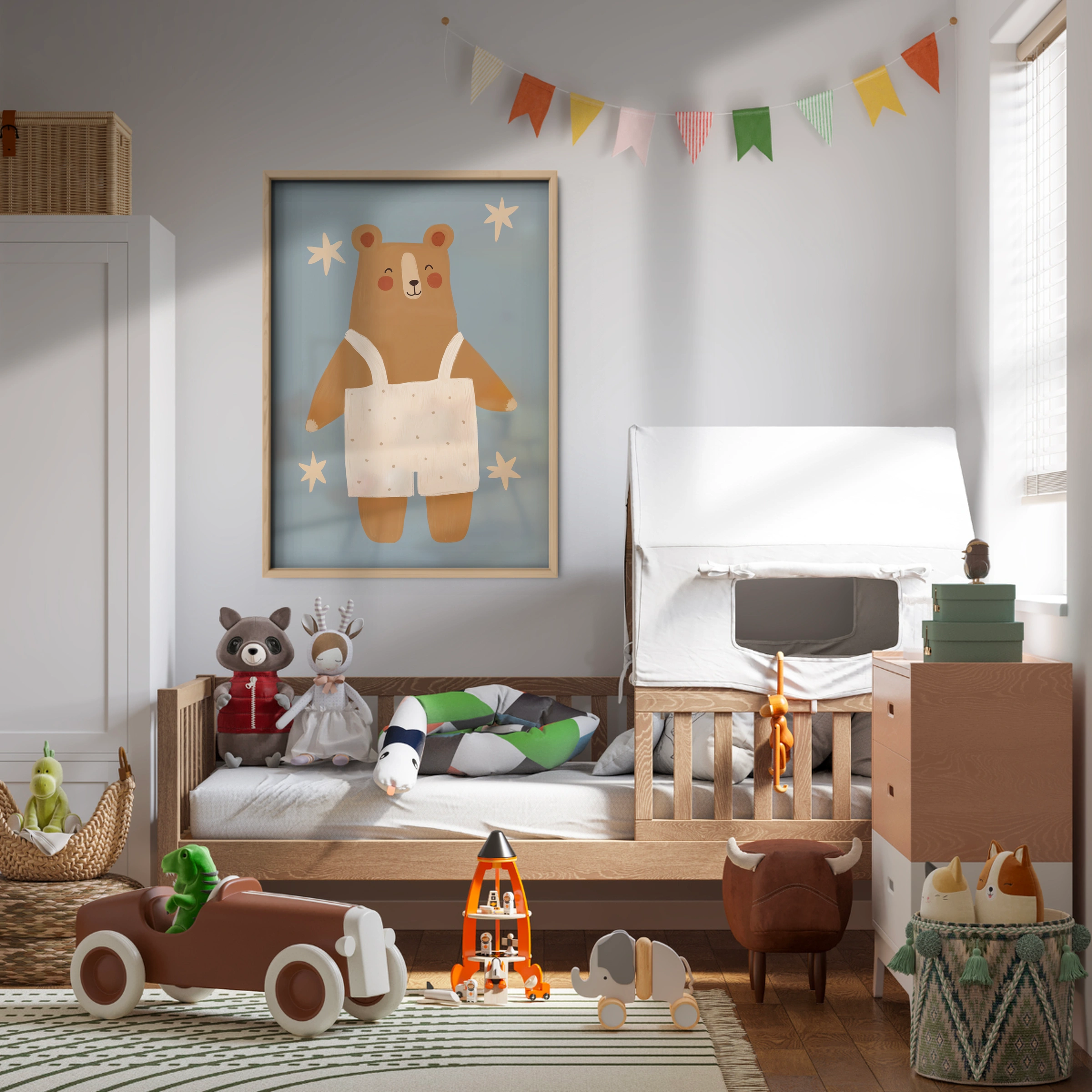 Beanie Fox Nursery Print