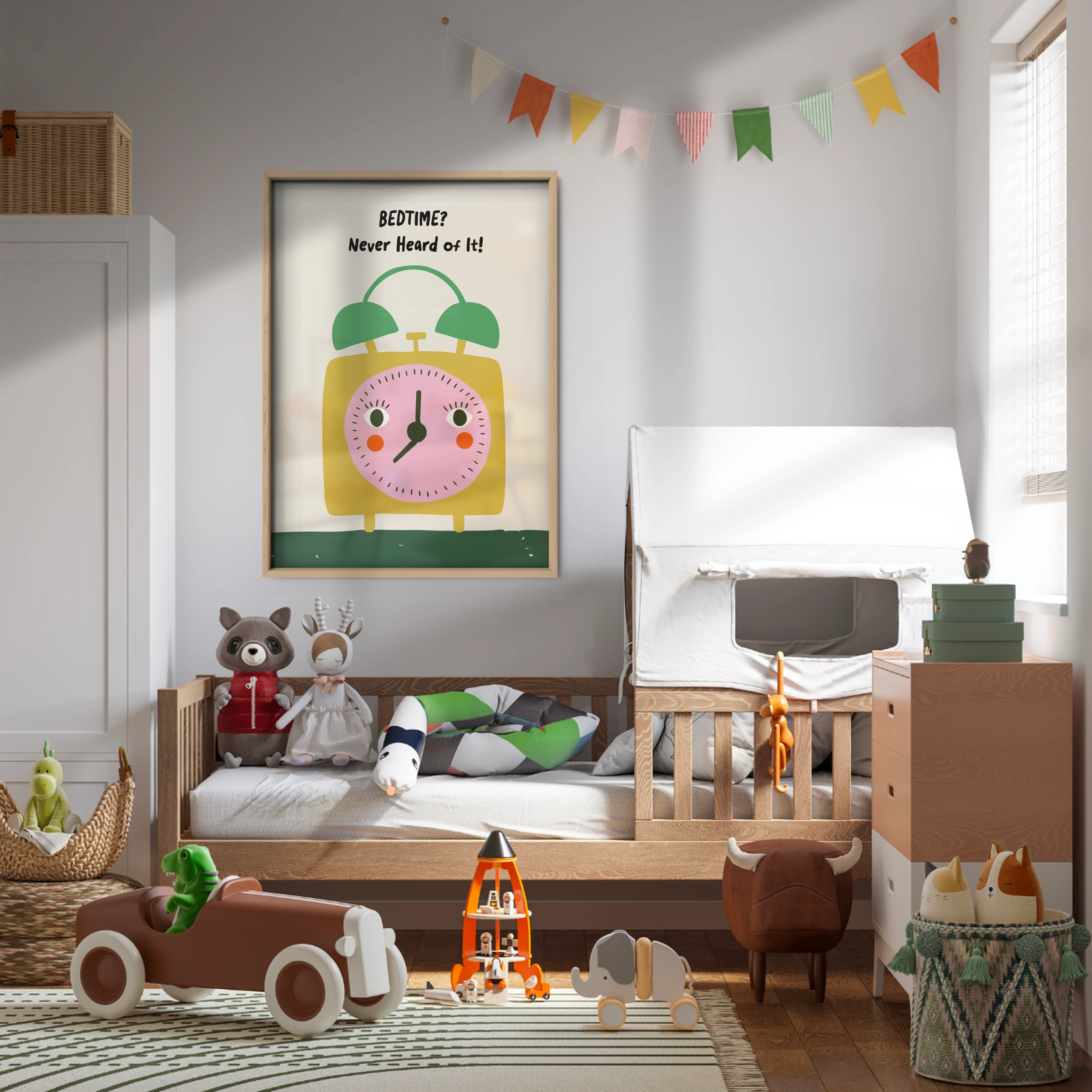 Bedtime Never Heard Of It Nursery Print