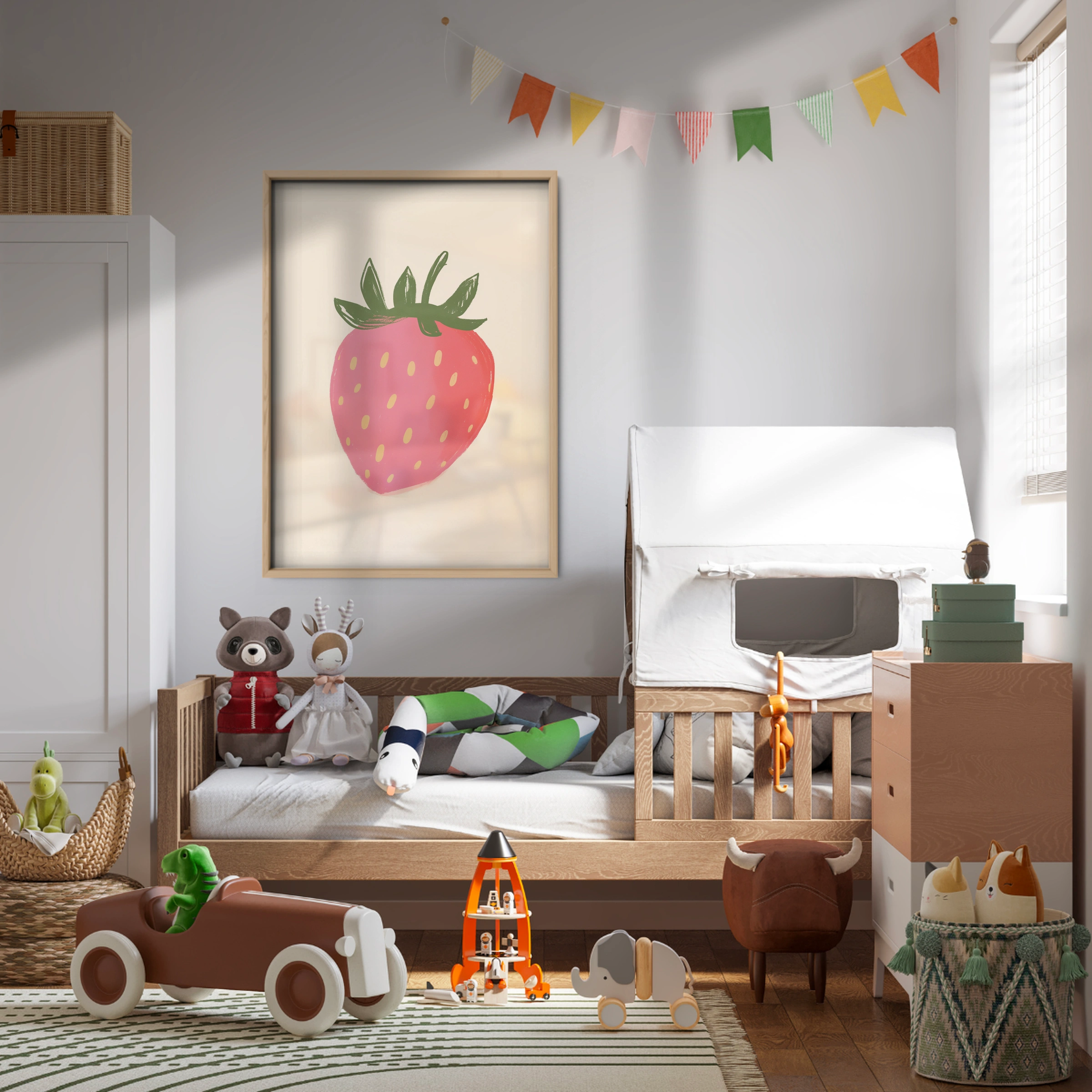 Big Strawberry Nursery Print