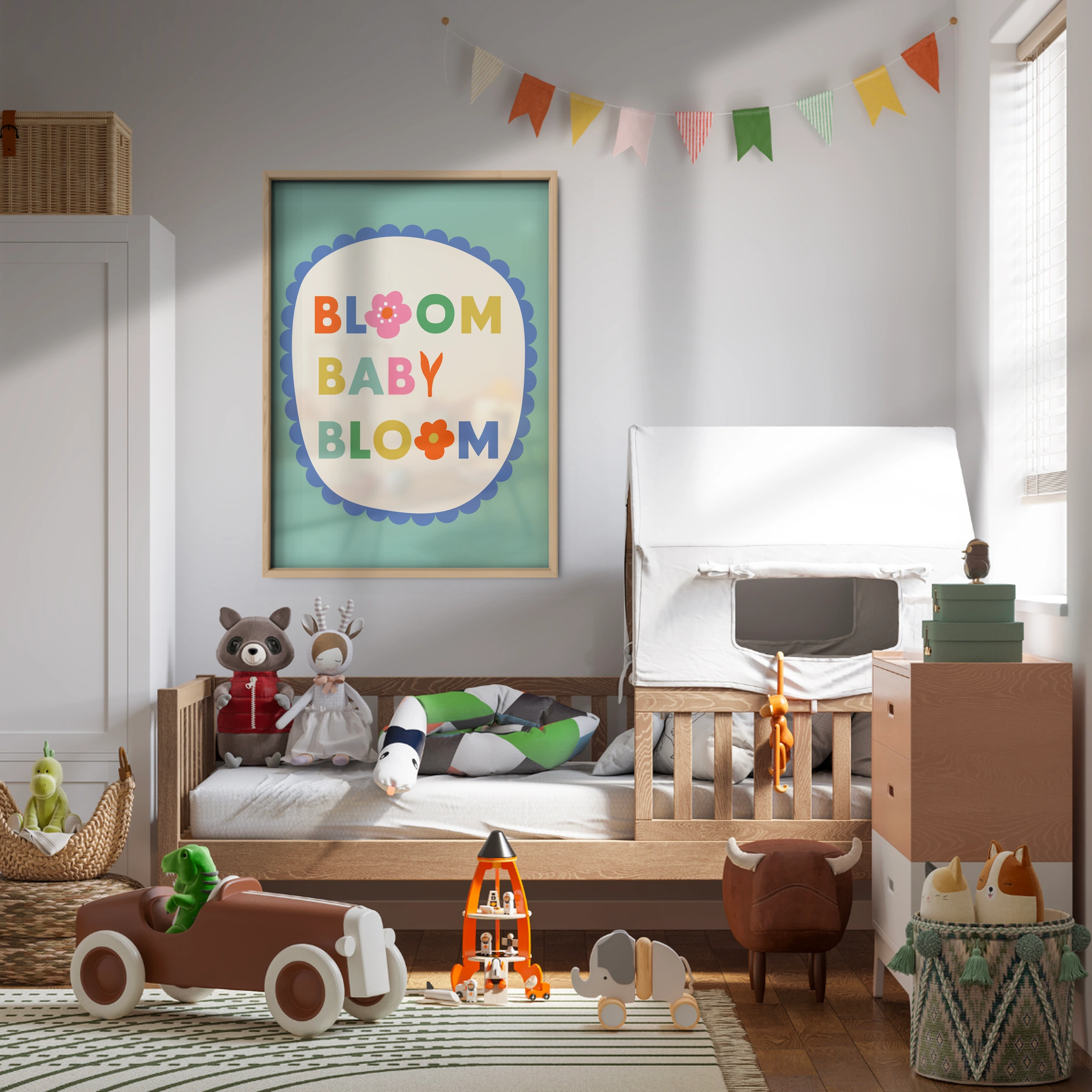 Bloom Baby Bloom Nursery Print