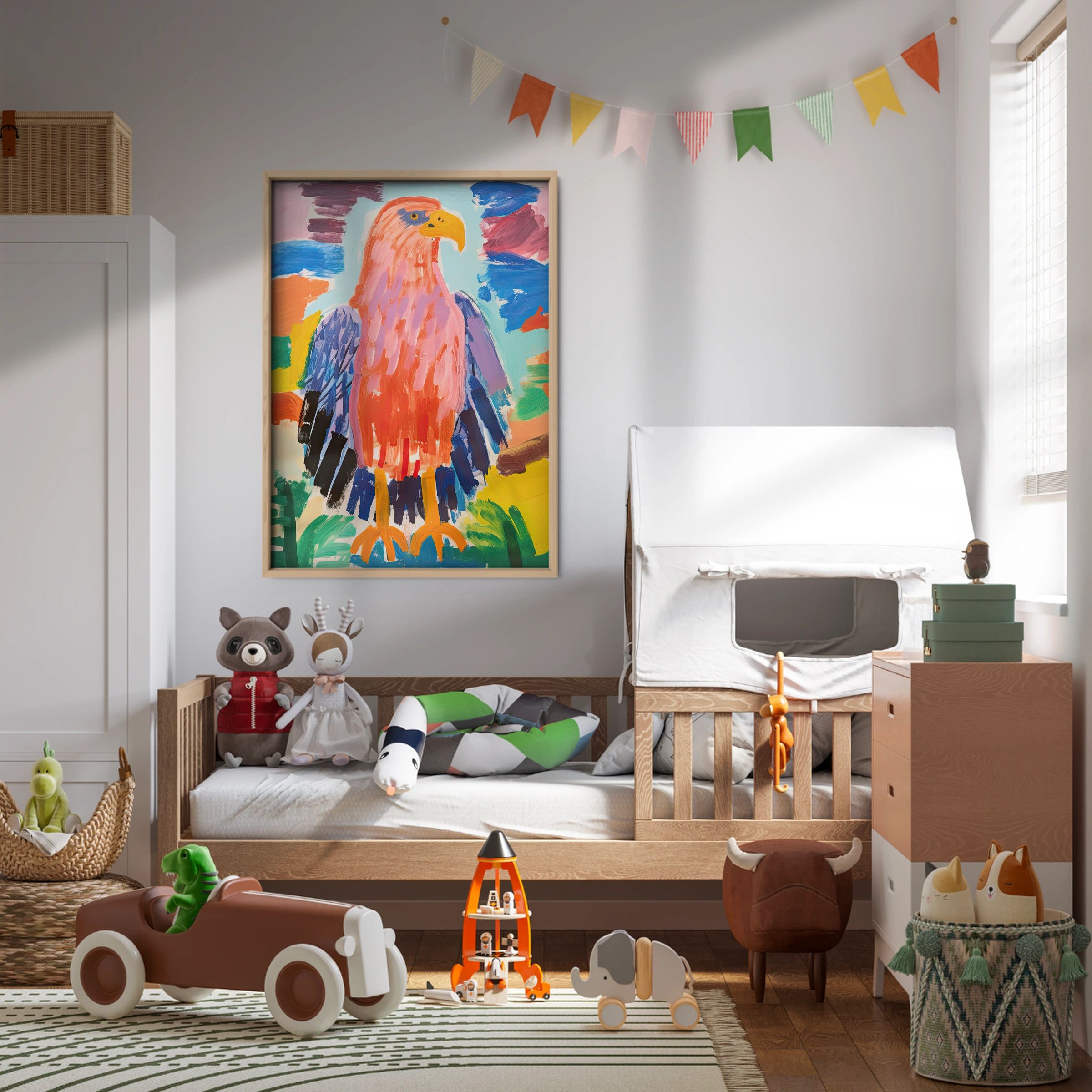 Bold Eagle Nursery Print