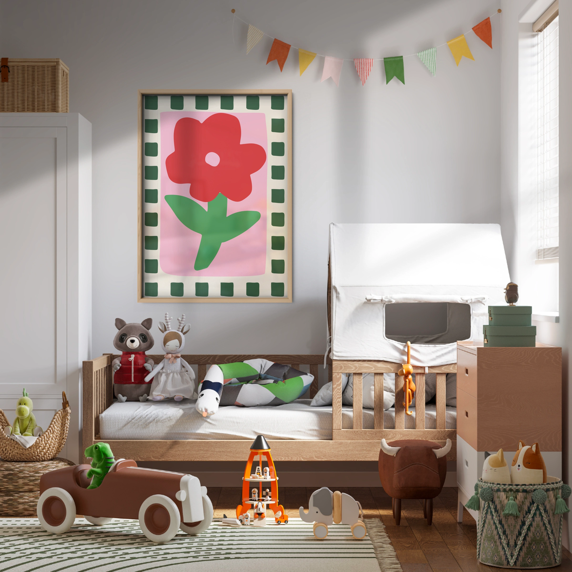 Bold Flower Nursery Print