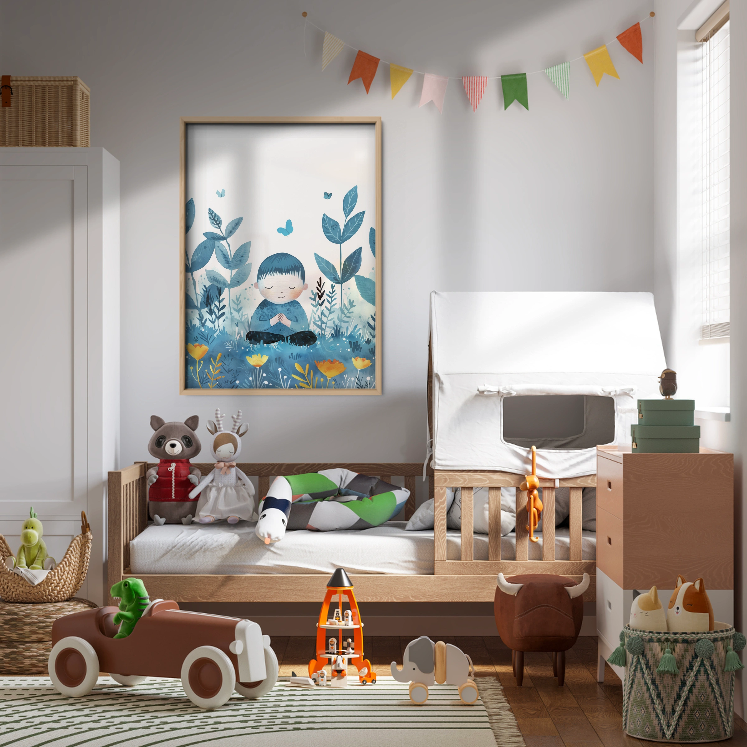 Boy in the Garden Nursery Print