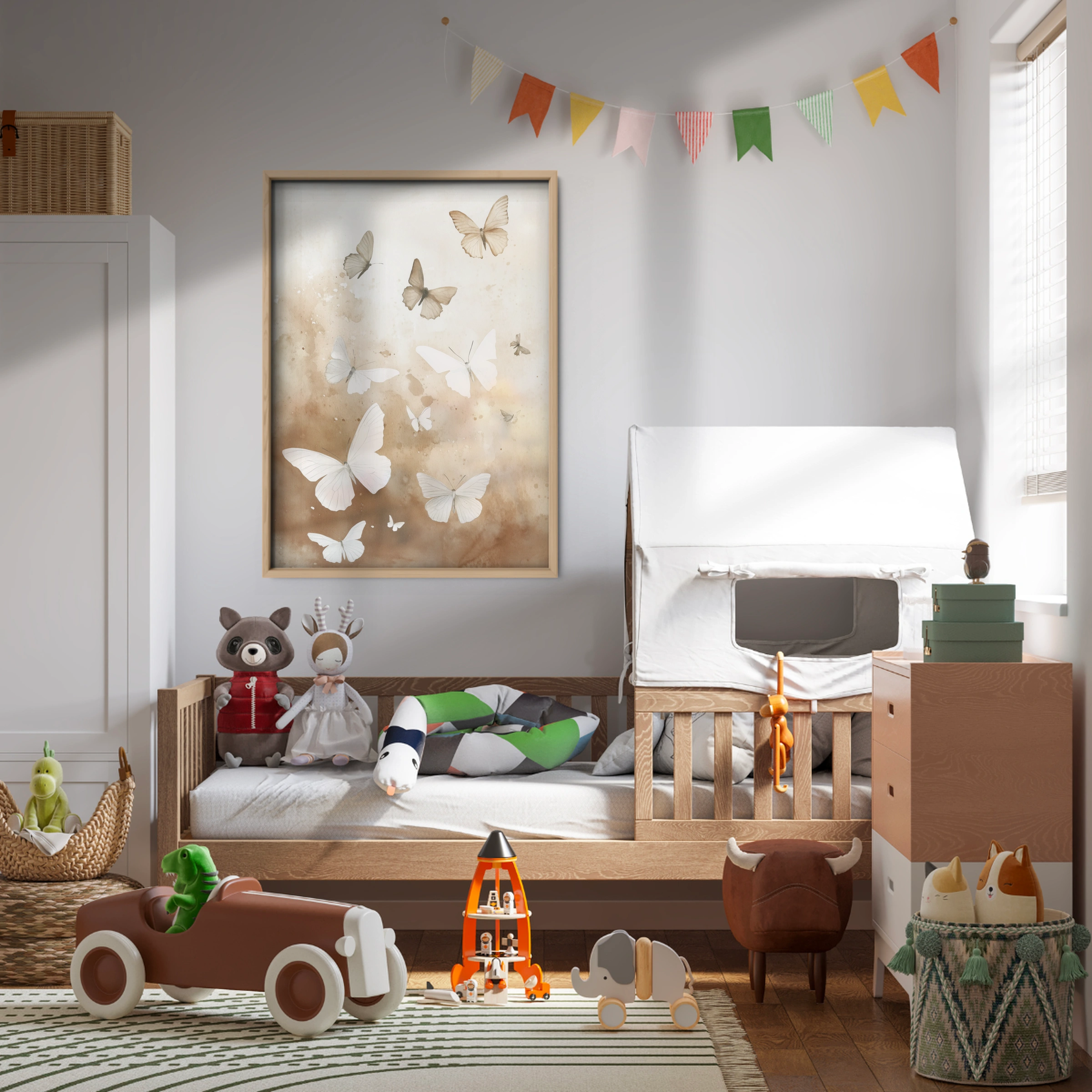 Butterfly Cloud Nursery Print