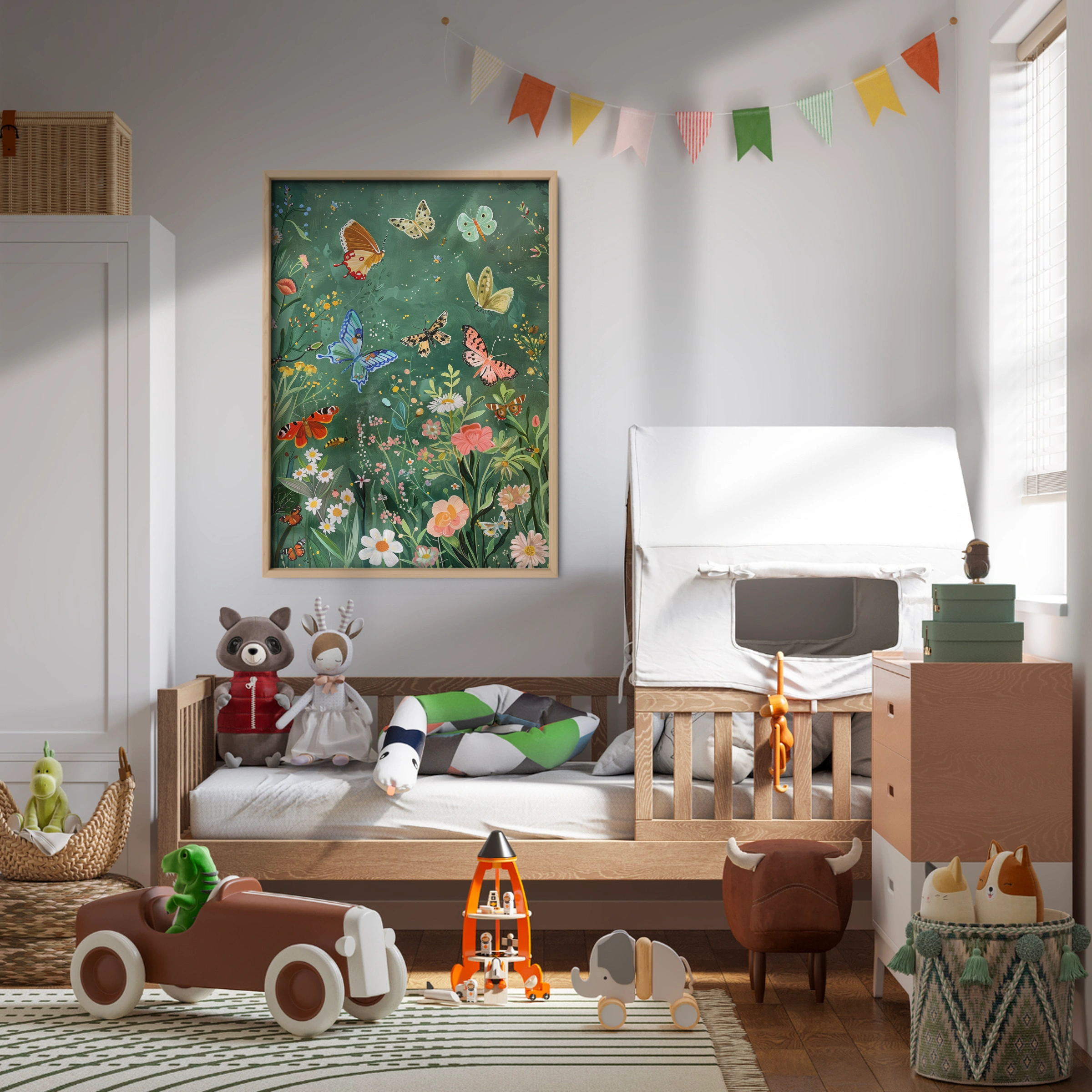 Butterfly Meadow Nursery Print