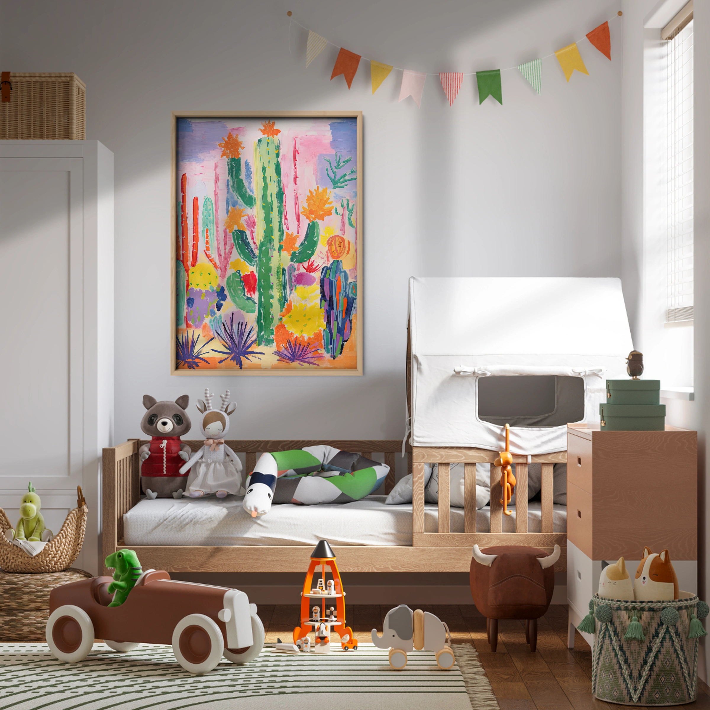 Cactus Garden Nursery Print