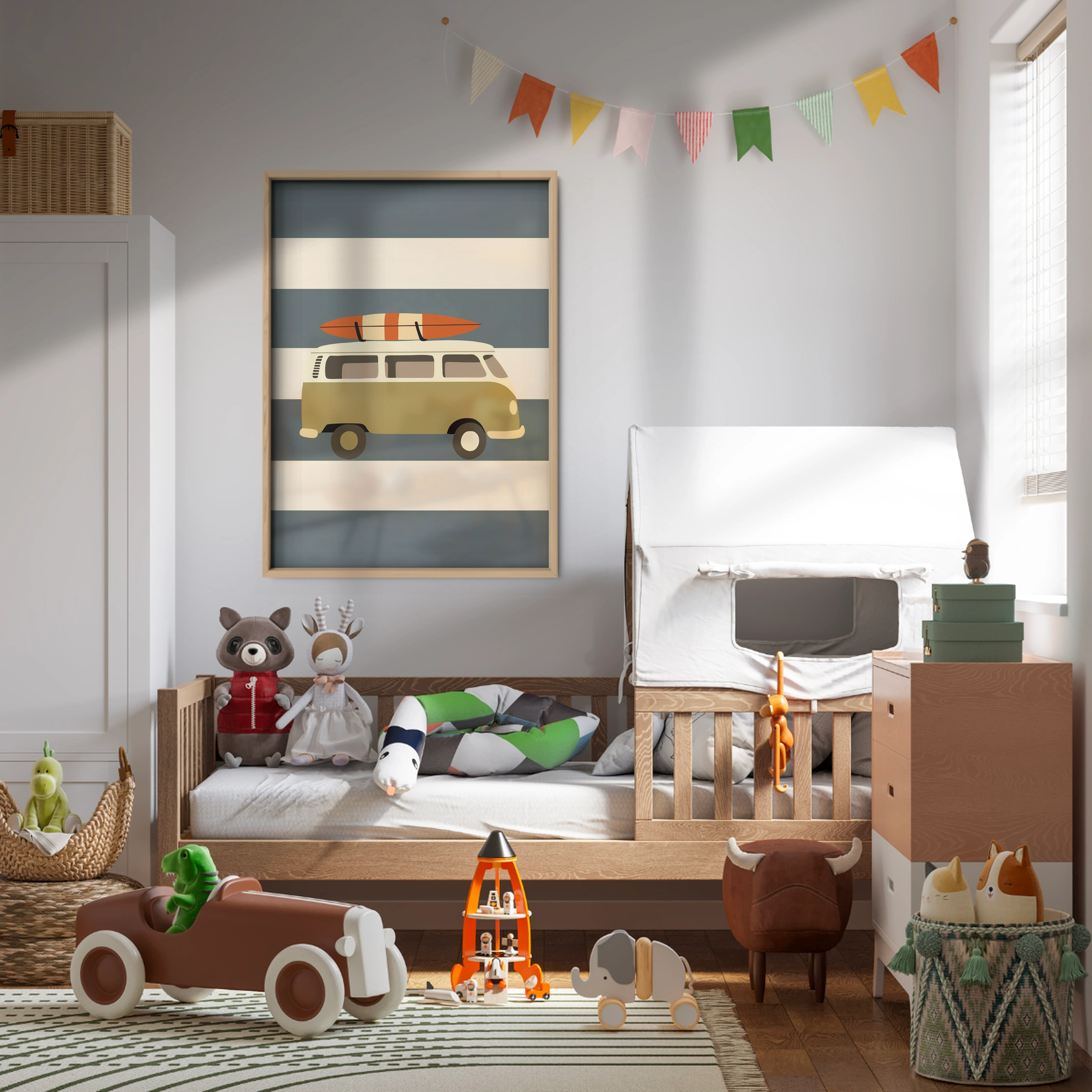 Camper Van Nursery Print