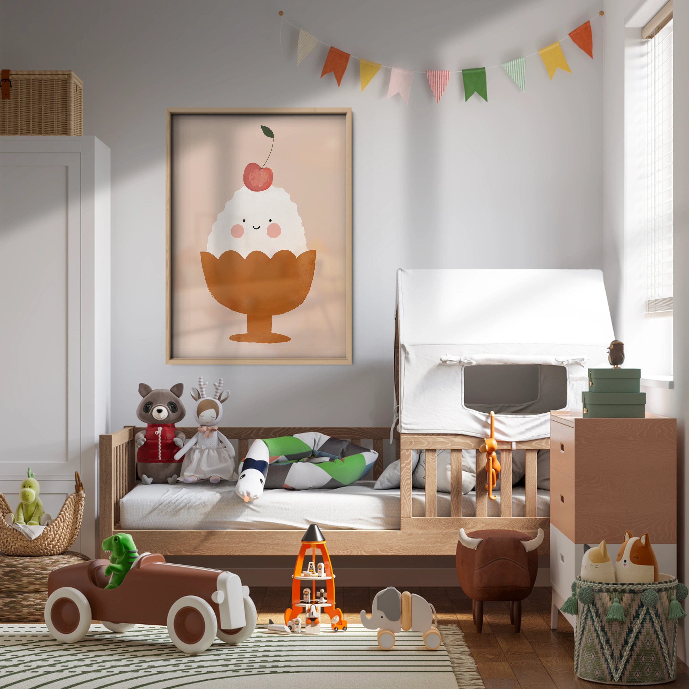 Cherry Sundae Nursery Print