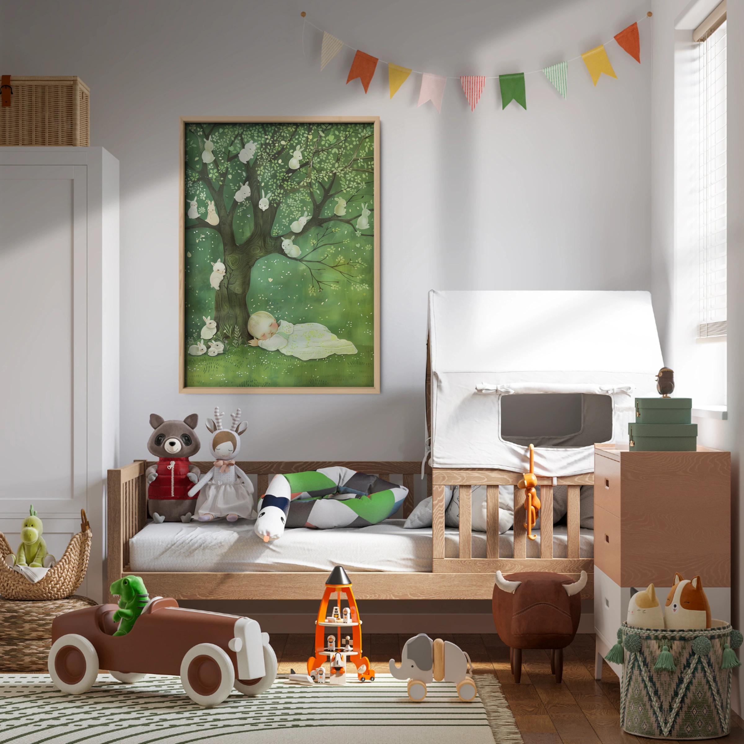 Child Under a Tree Nursery Print
