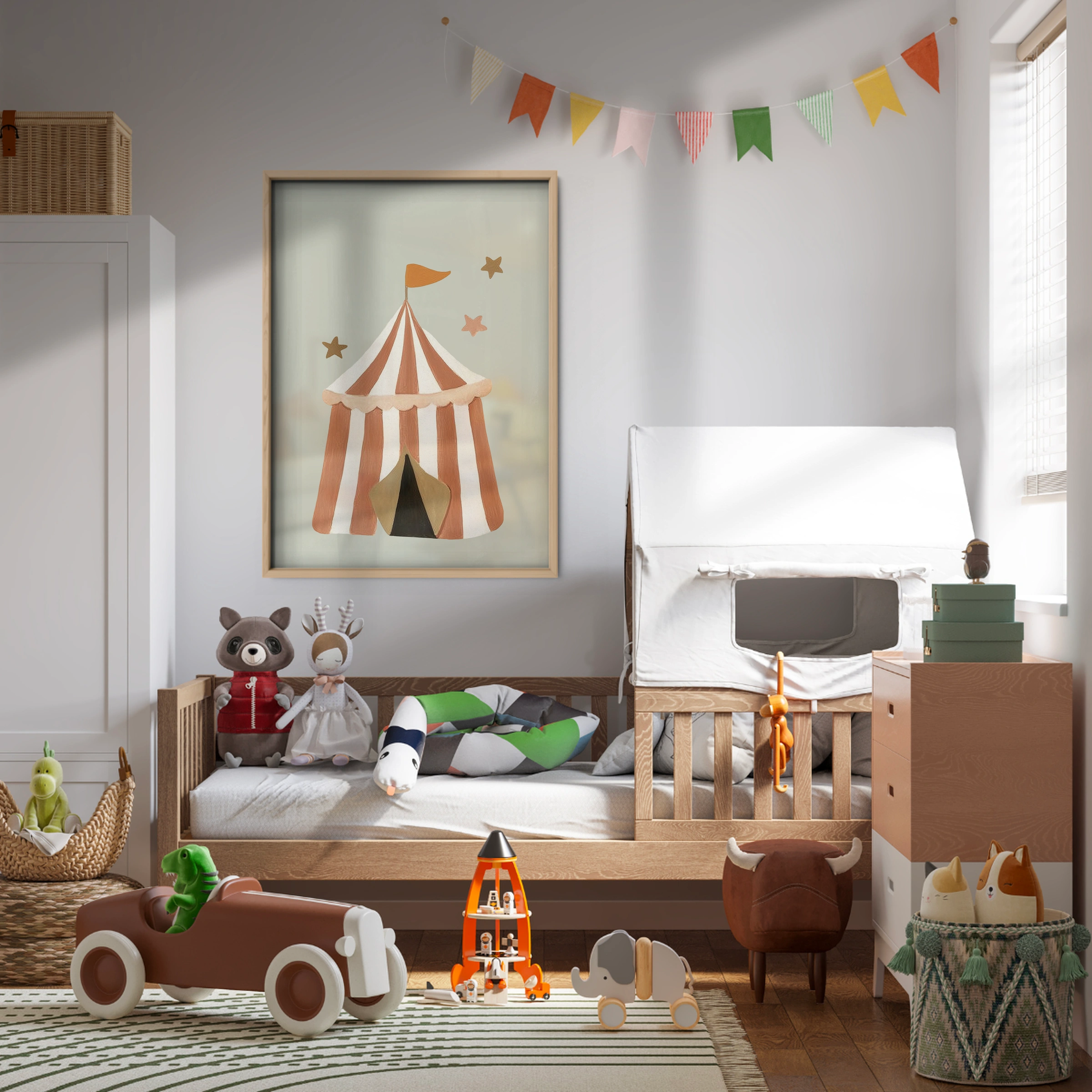 Circus Tent Nursery Print