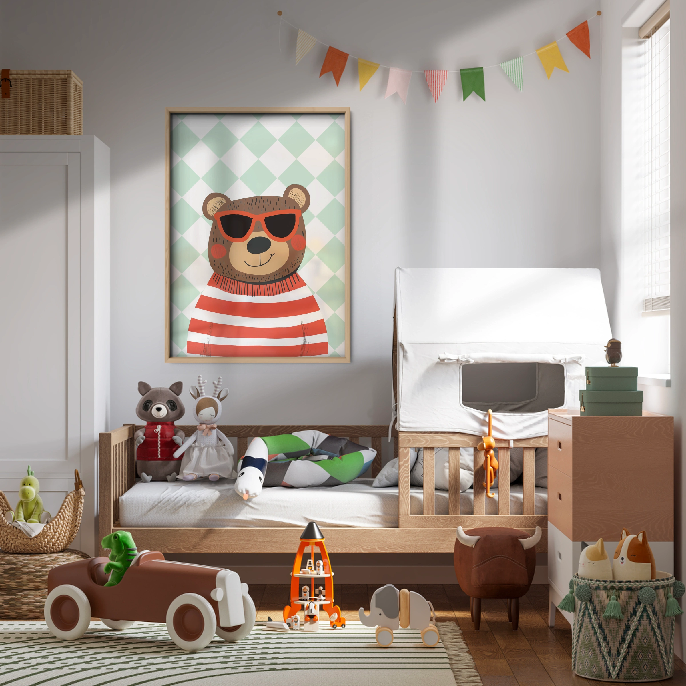 Cool Bear Nursery Print
