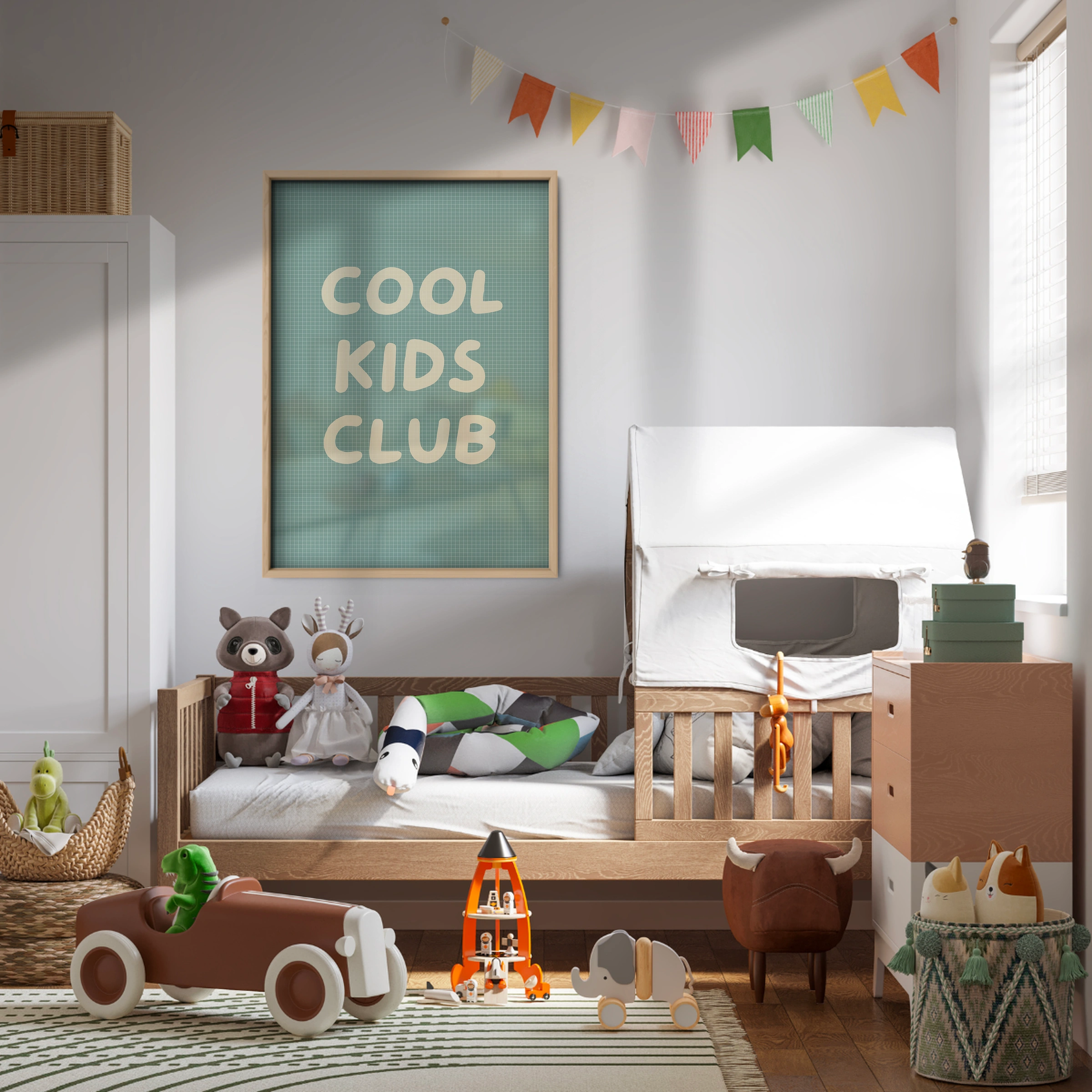 Cool Kids Club Three Nursery Print