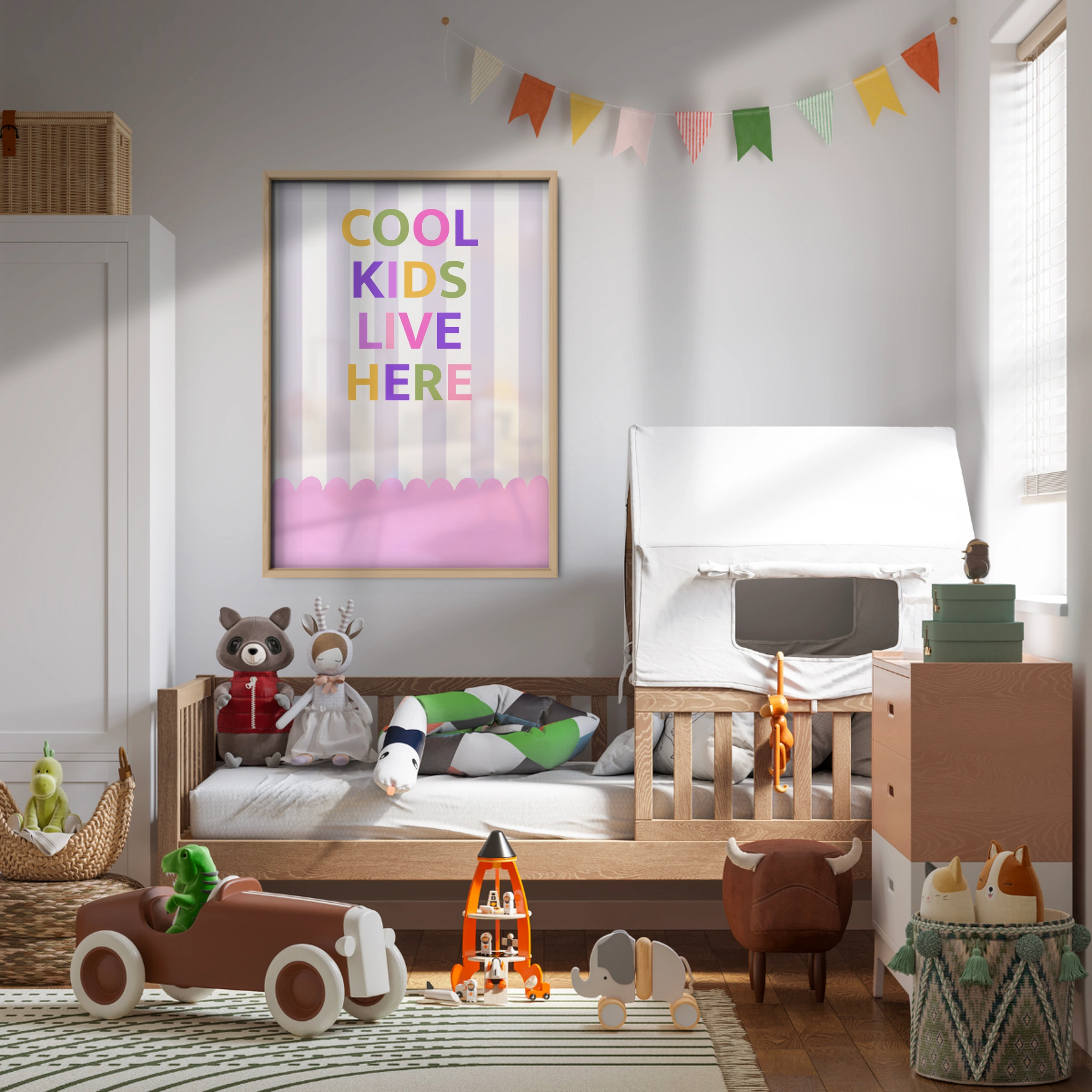 Cool Kids Live Here Nursery Print