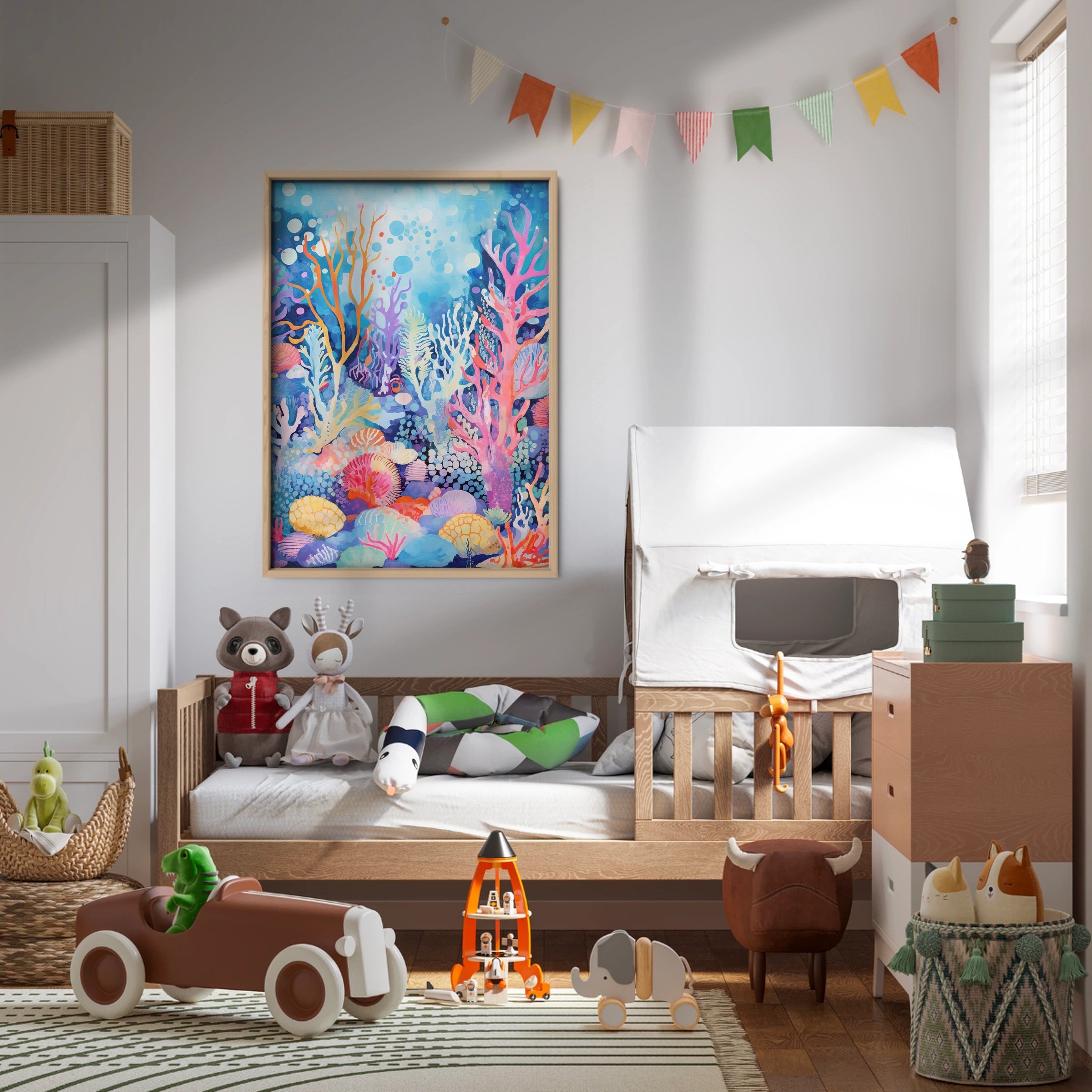 Coral Reef Garden Nursery Print
