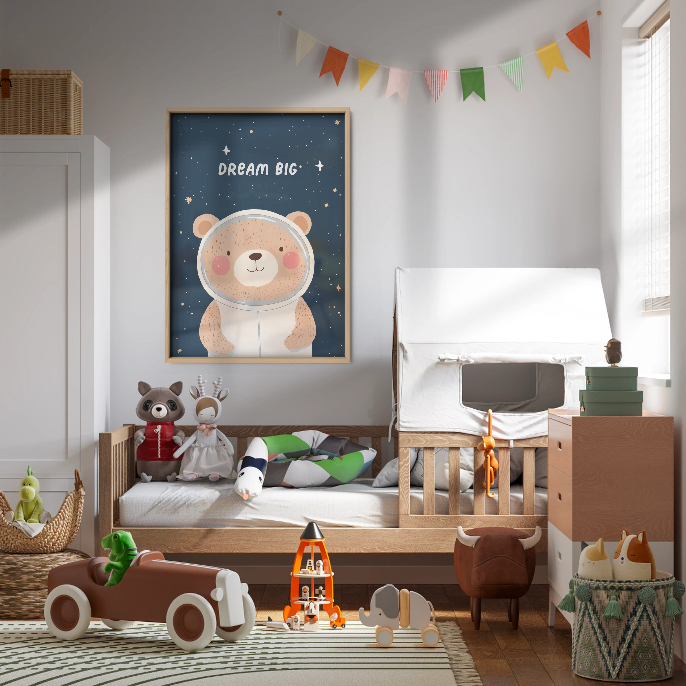 Dream Big Bear Nursery Print