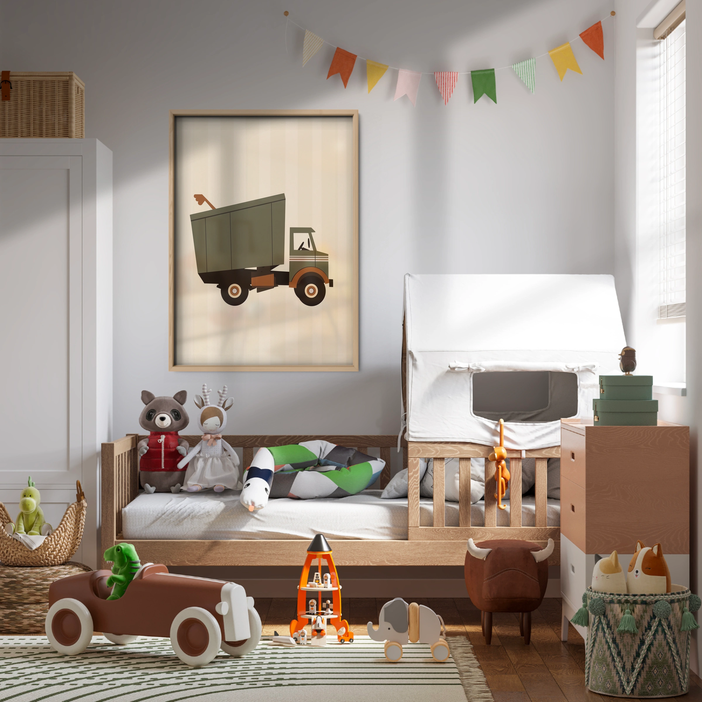 Dump Truck Nursery Print