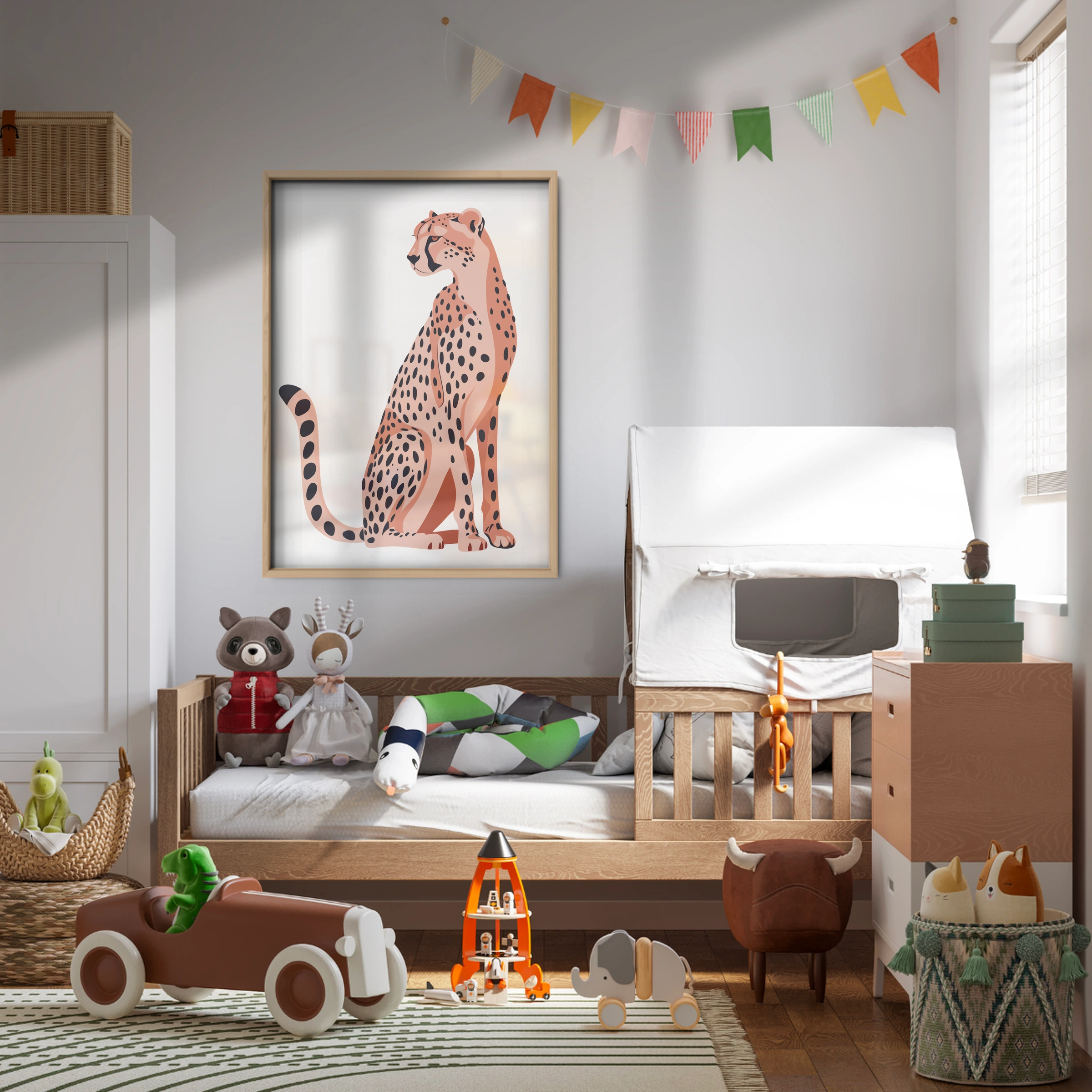Elegant Cheetah Nursery Print
