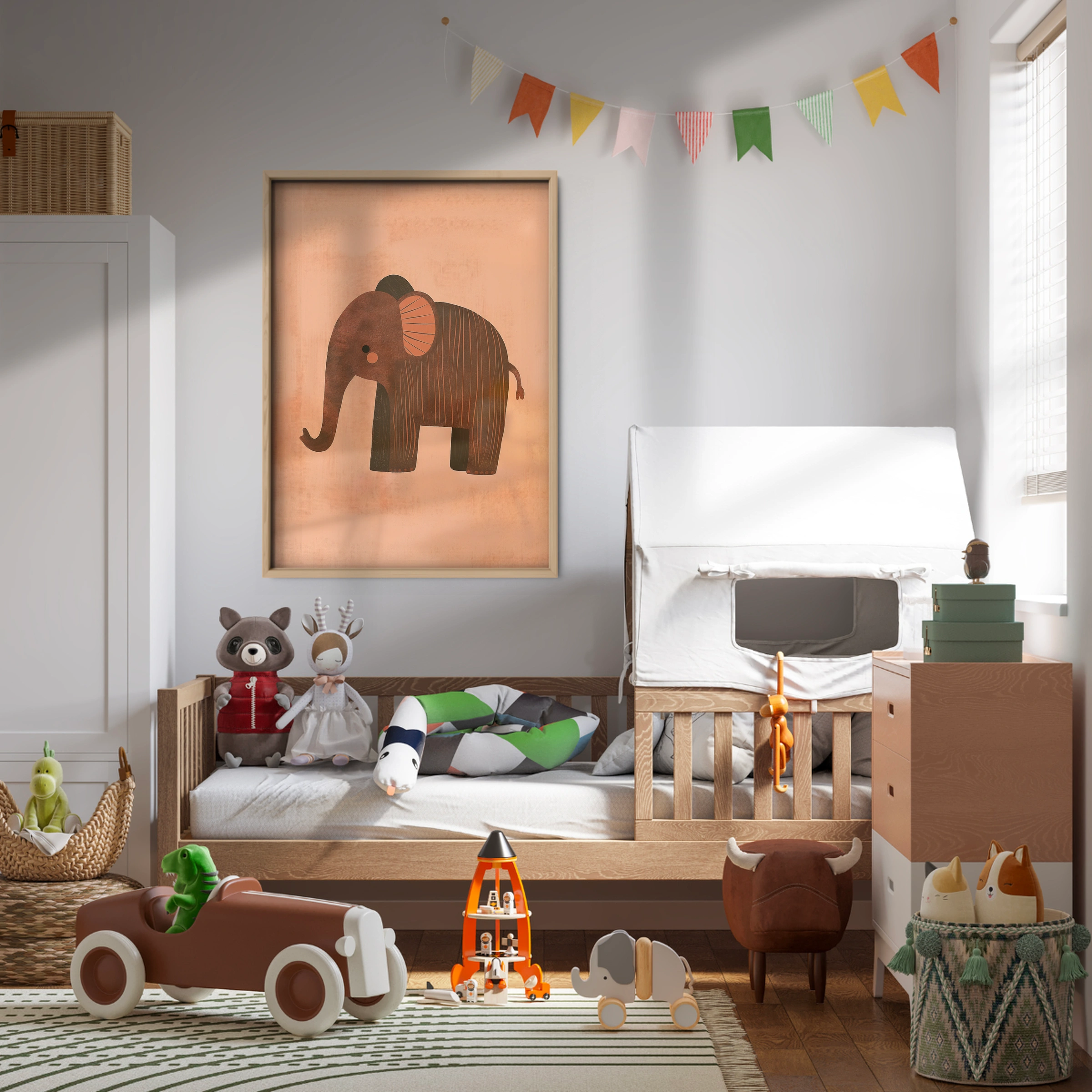 Elephant Nursery Print