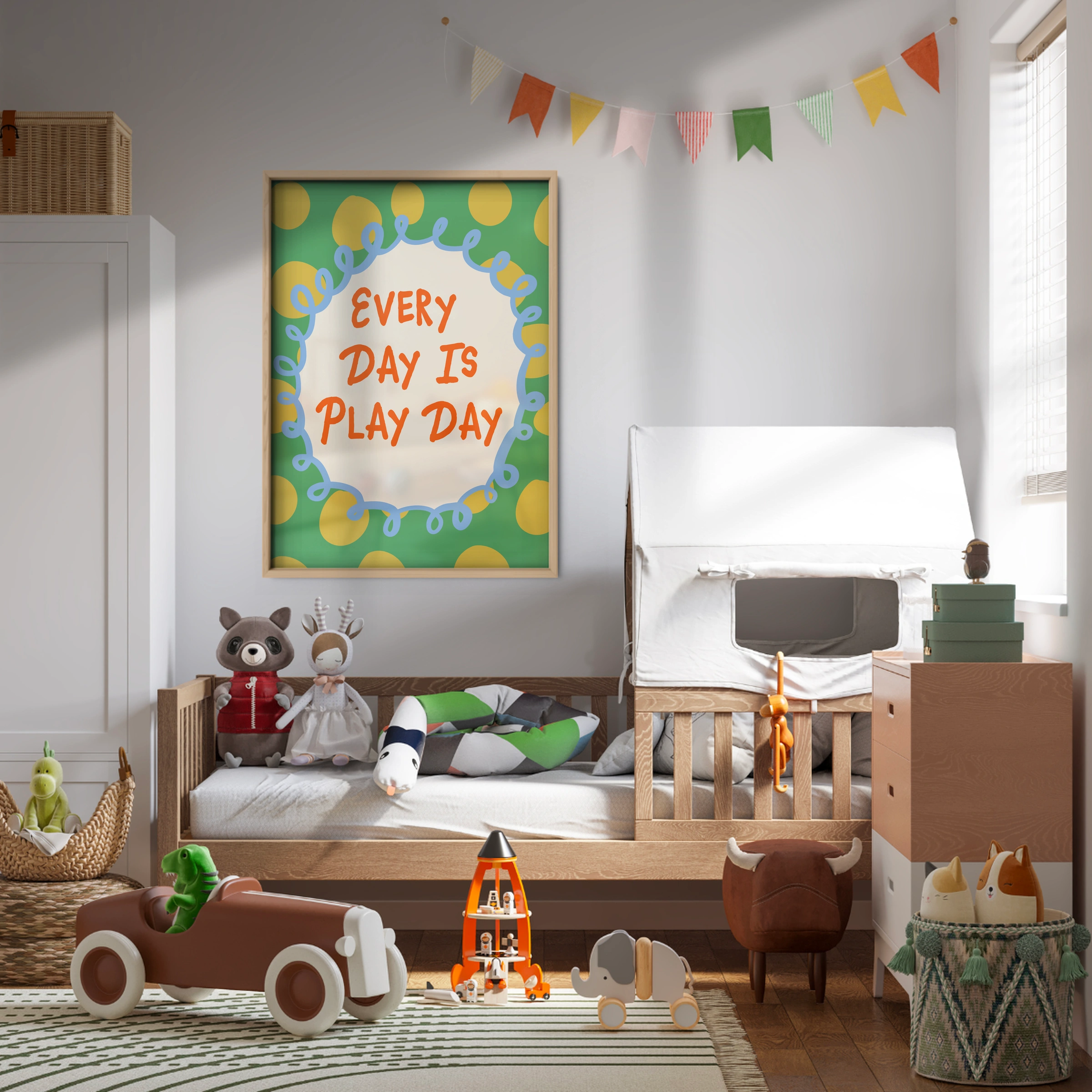Every Day Is Play Day Nursery Print