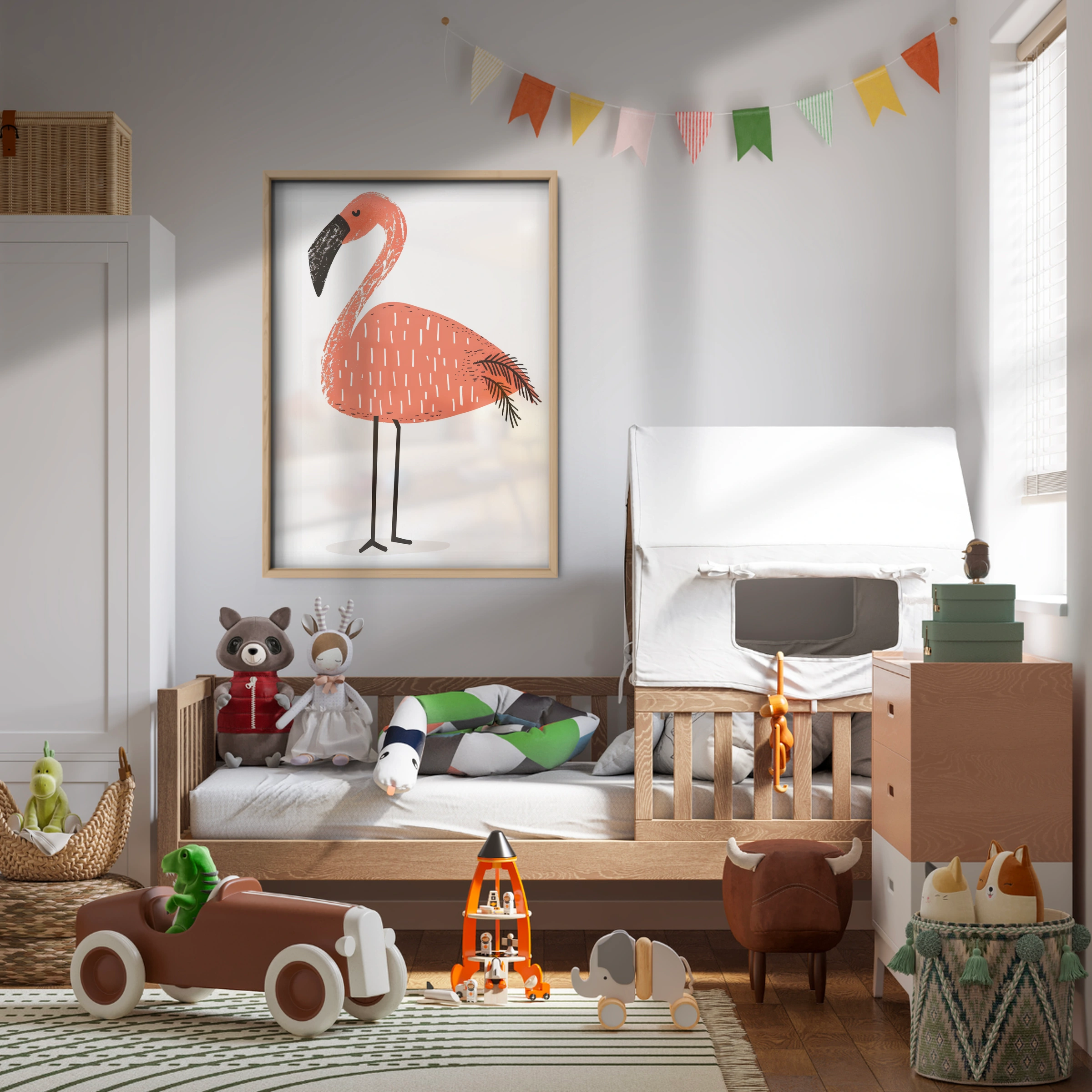 Flamingo Nursery Print