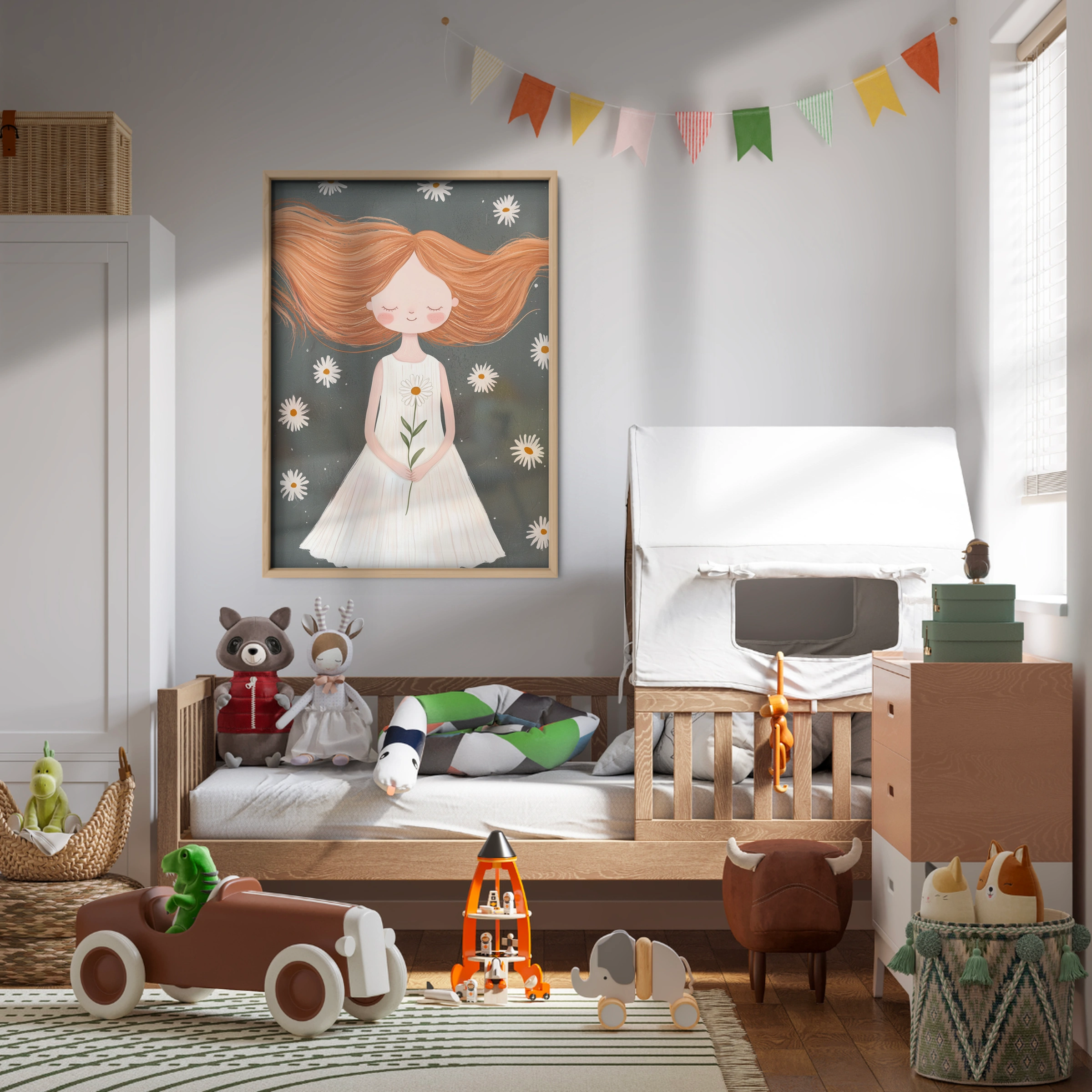 Flower Girl Nursery Print