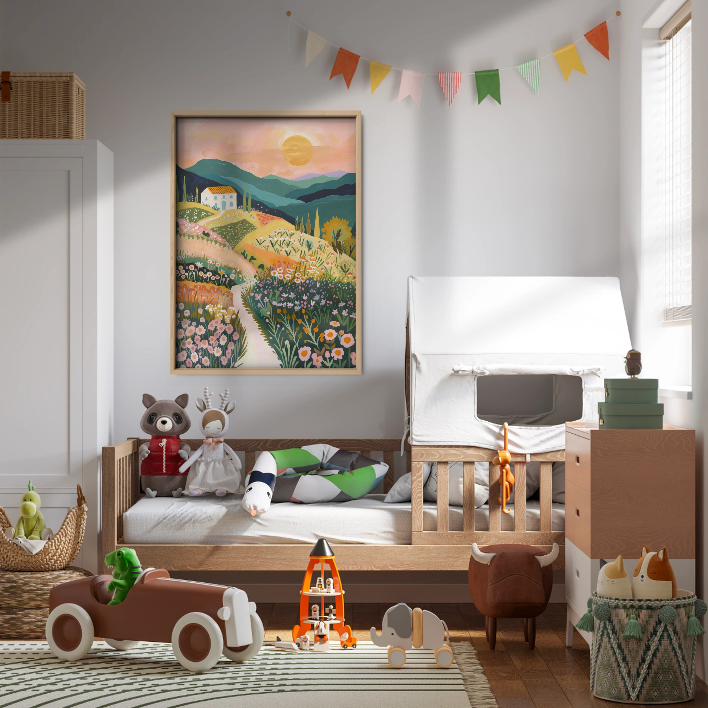 Flower Valley Nursery Print